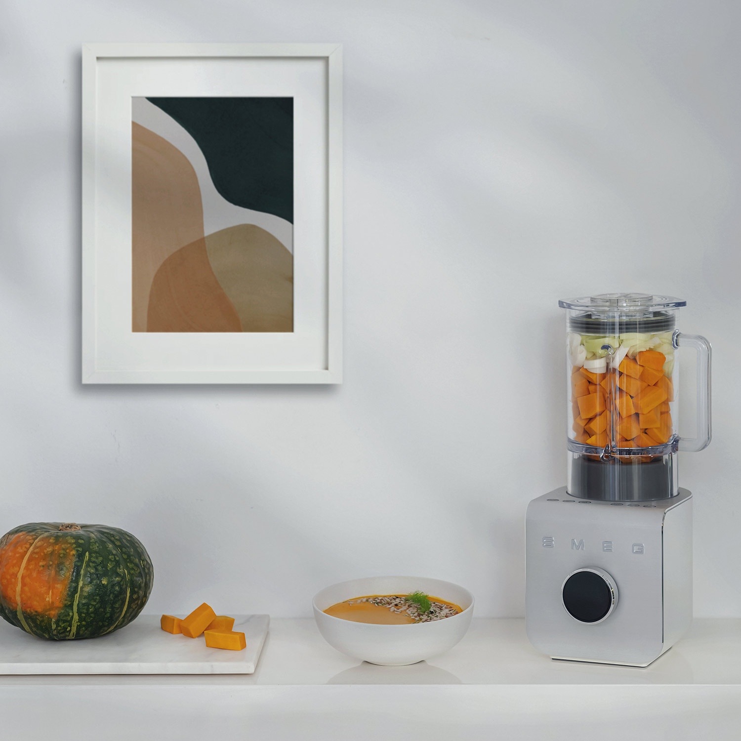 smeg high performance standmixer blc01 weiss matt kueche 95382