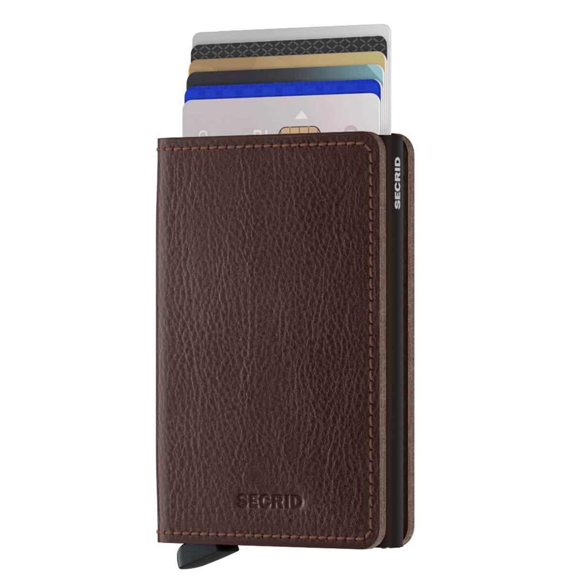 secrid slimwallet vegetable espresso baun mit karten 104906