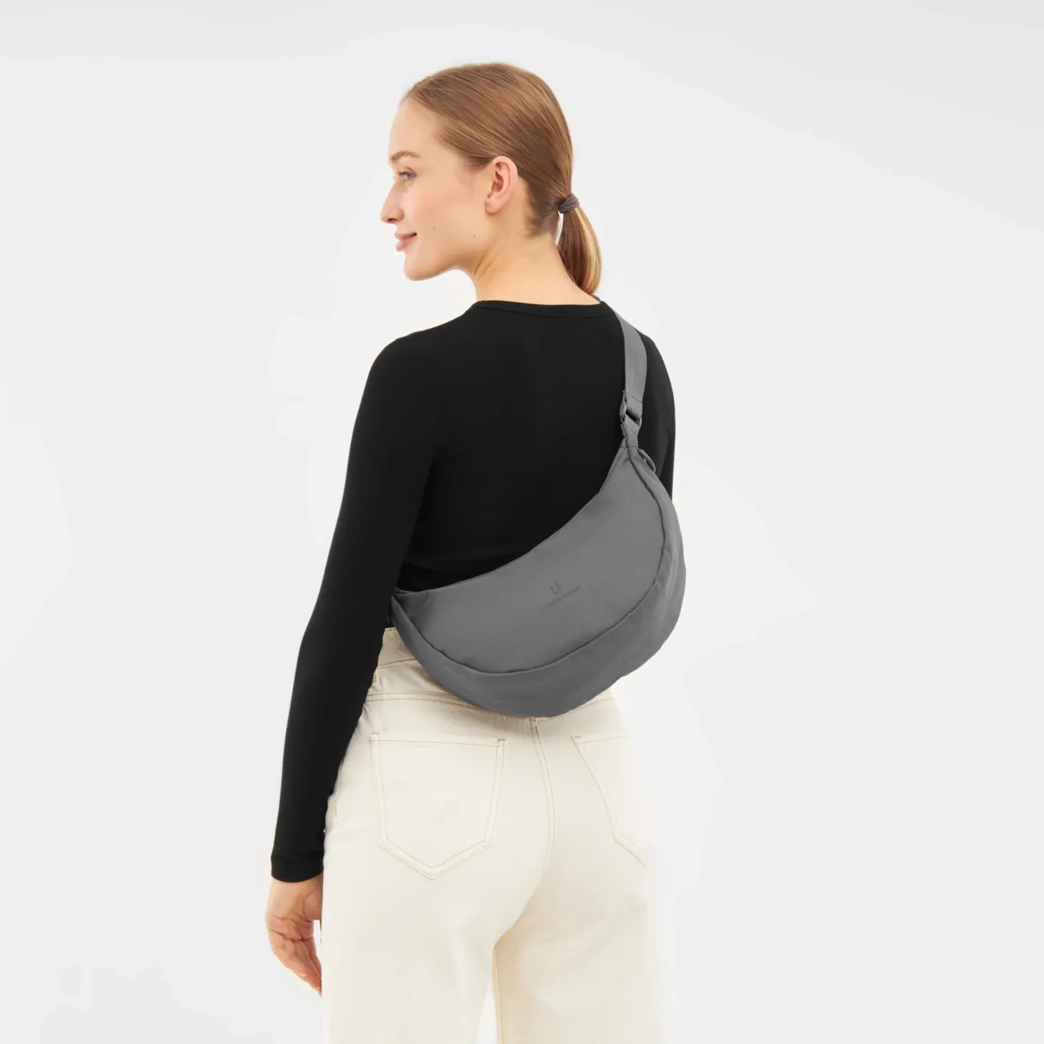 Johnny Urban - Ally Medium Half Moon Bag dark grey