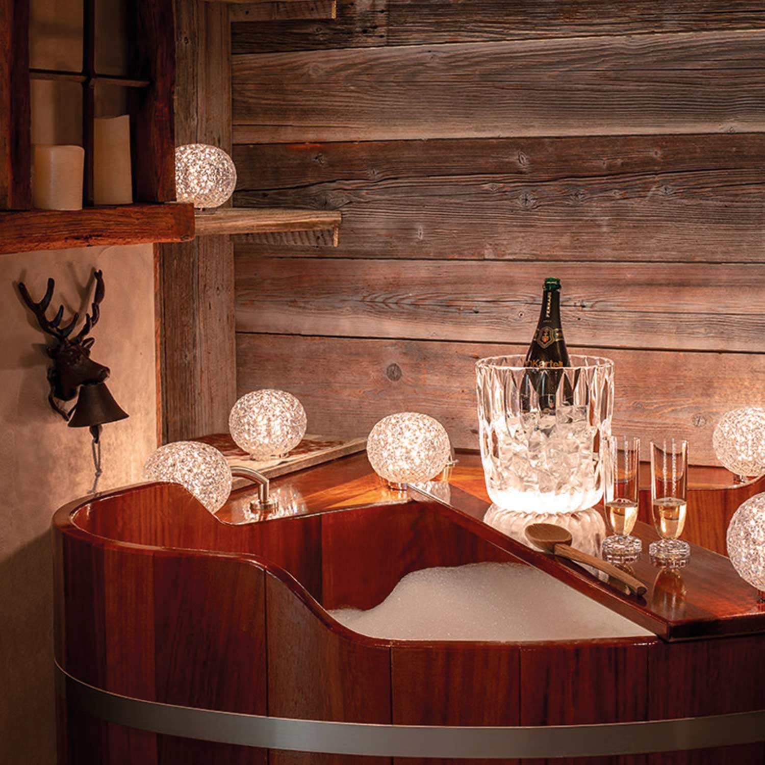 kartell planet appoggio leuchte glasklar deko 87504