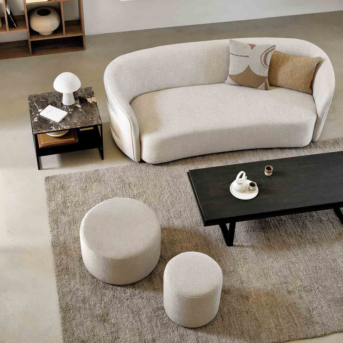 ethnicraft barrow sitzhocker tief hoch lifestyle hell 85451