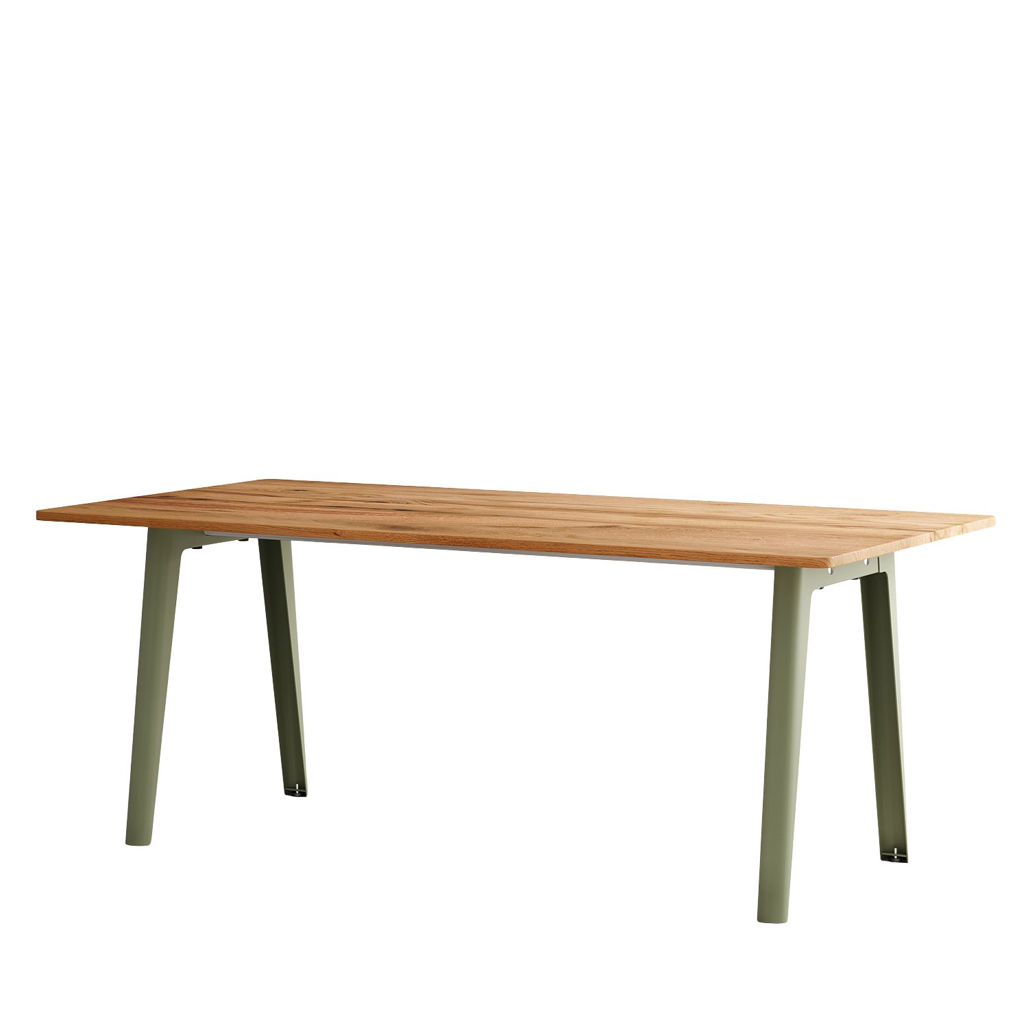 Tiptoe - New Modern Esstisch 190x95 cm khakigrün/Eiche