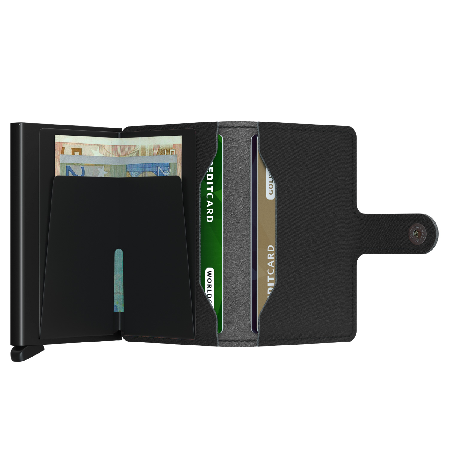secrid mini wallet offen yard schwarz 53654