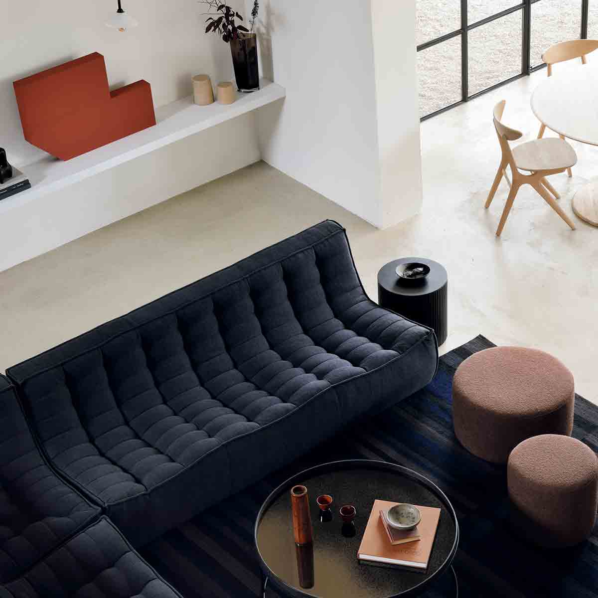 ethnicraft barrow sitzhocker lifestyle dunkel hoch tief 85444