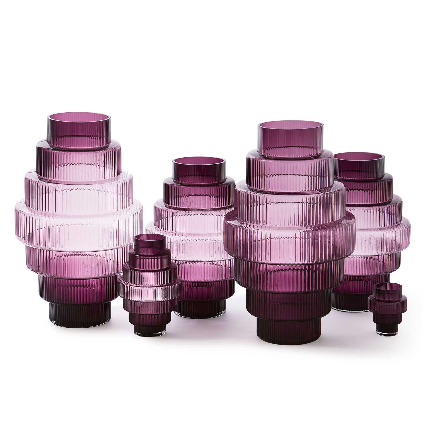 Pols Potten - Steps Vase L dunkelgrau