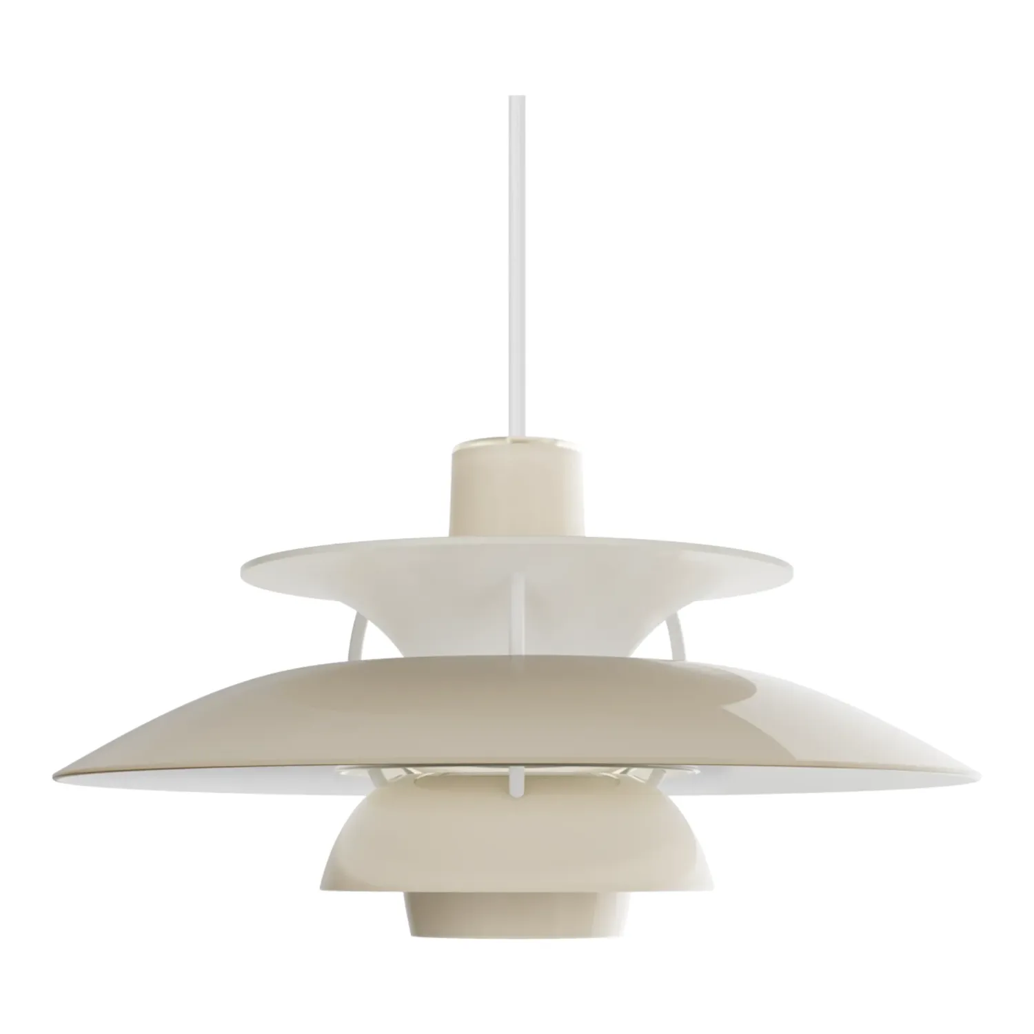 Louis Poulsen - PH 5 Ø 320 Opal Pendelleuchte beige
