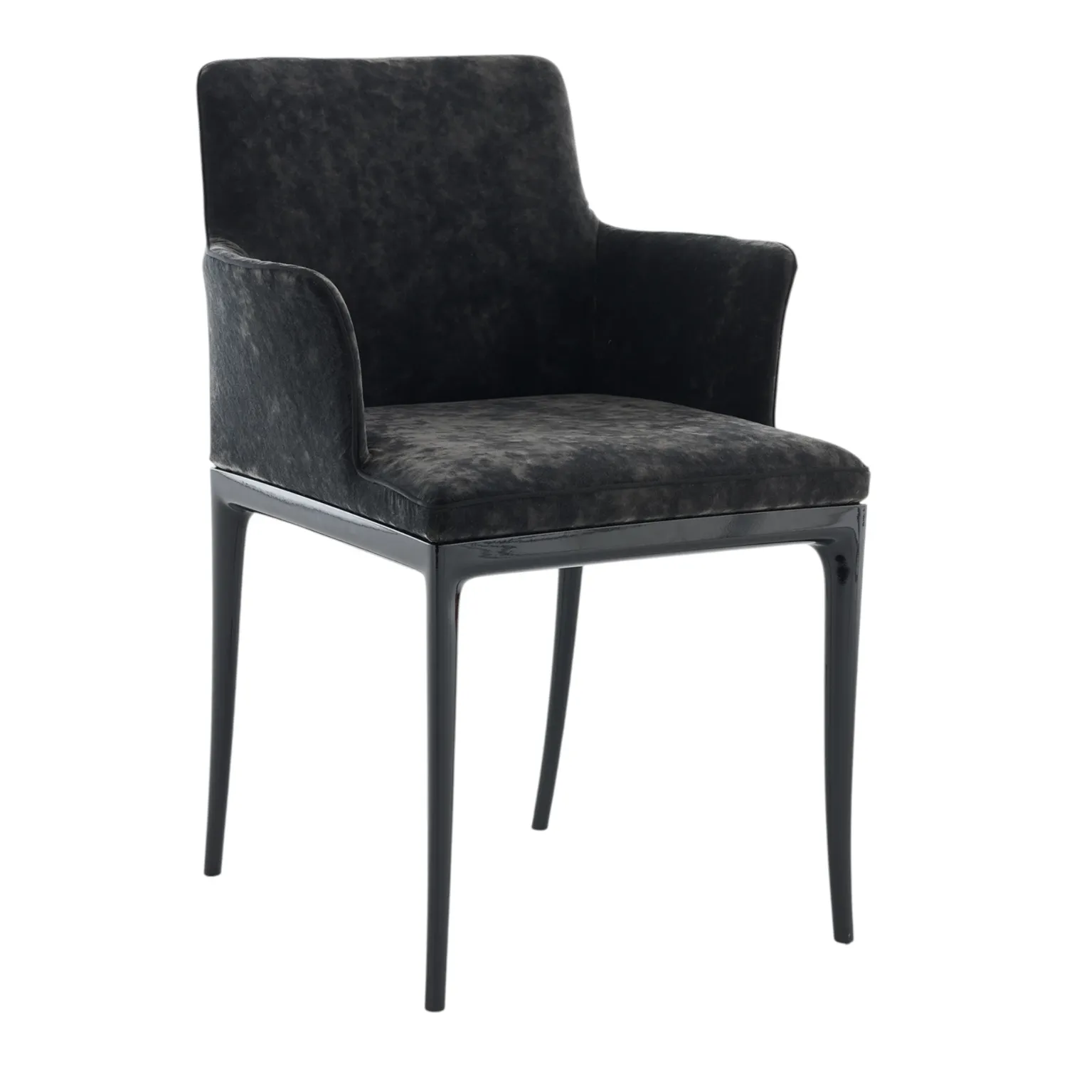 Kartell - Lillybet Kleiner Sessel Velvet schwarz/anthrazit
