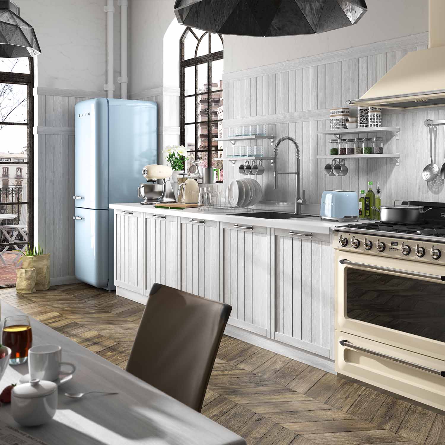 Toaster SMEG Ambiente moderenes Leben TSF01