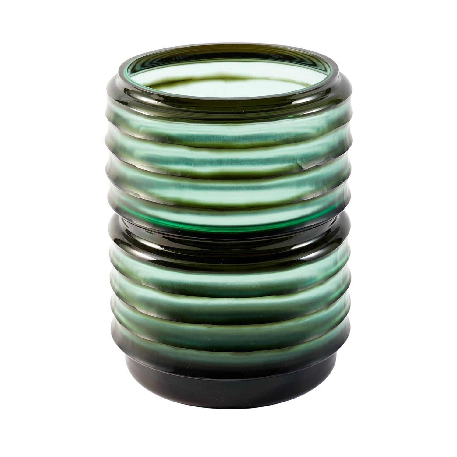 Pols Potten - Glass Layer Vase M dunkelgrün