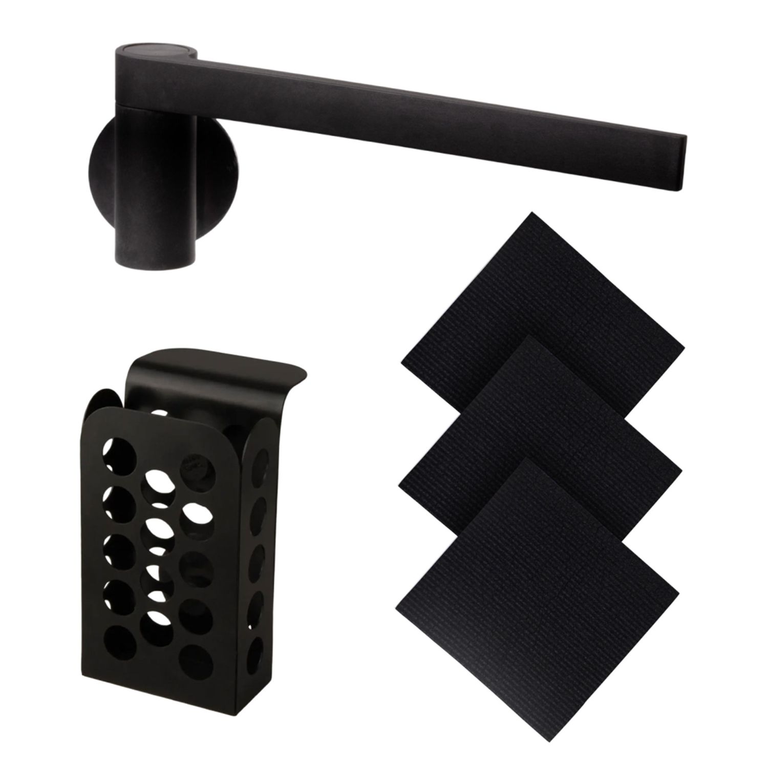 HAPPY SiNKS - Spülenset Biokomposit schwarz