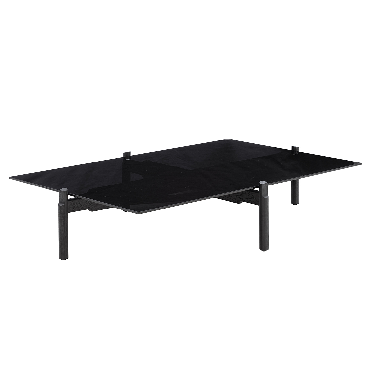 wendelbo notch coffee table rechteckig  large  black 94345