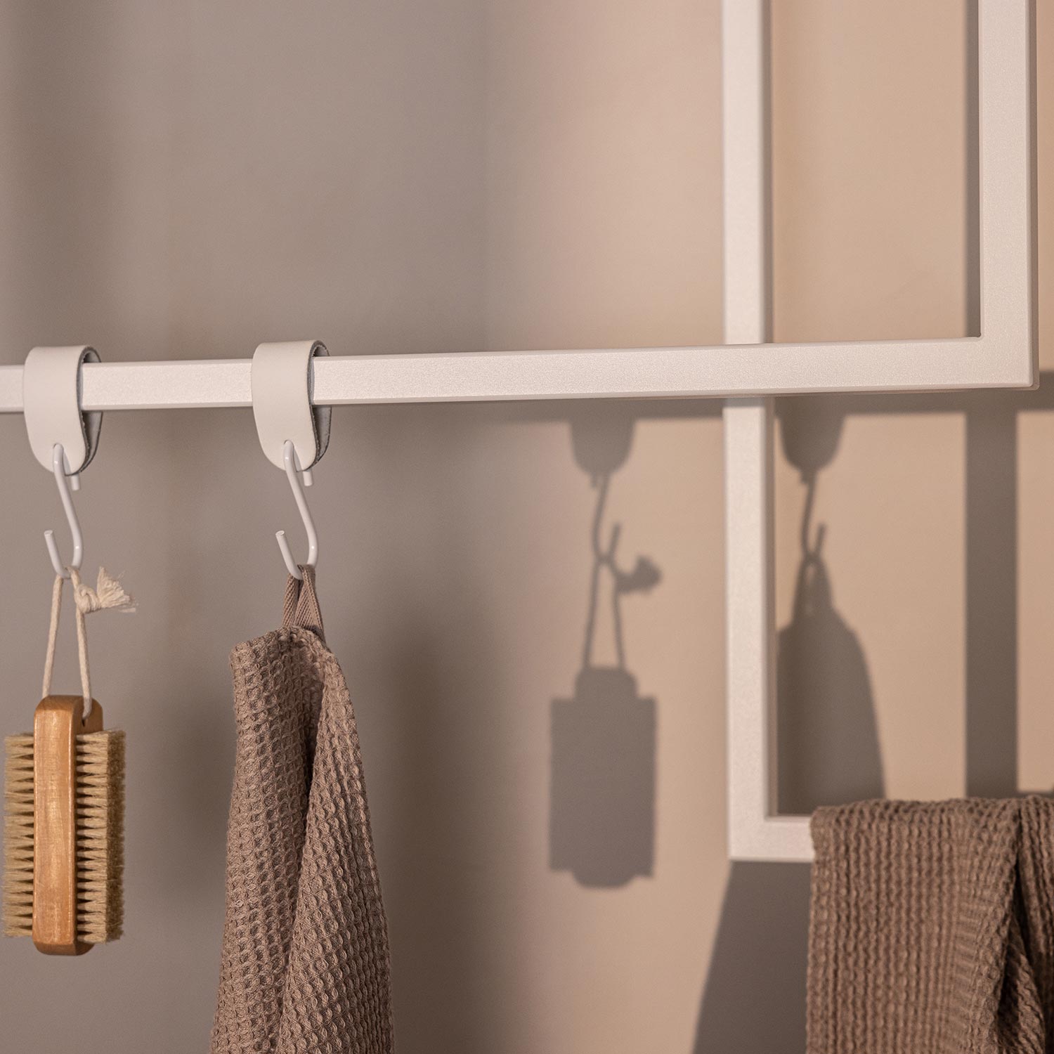 metallbude tensi handtuchhalter weiss eckig decke 2 er set zubehoer 96932