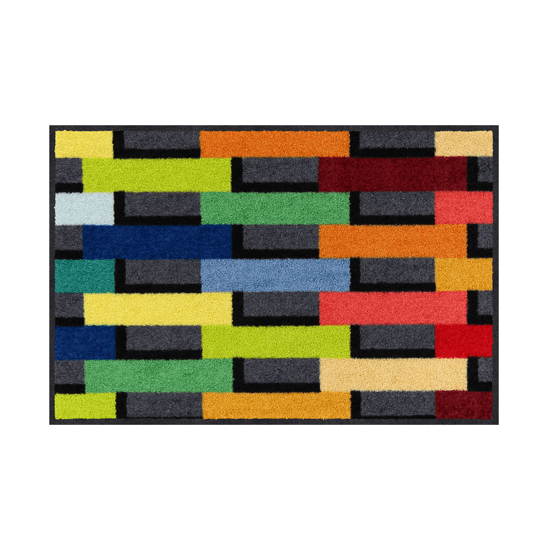 salonloewe colourful bricks fussmatte 50 75 cm 82420