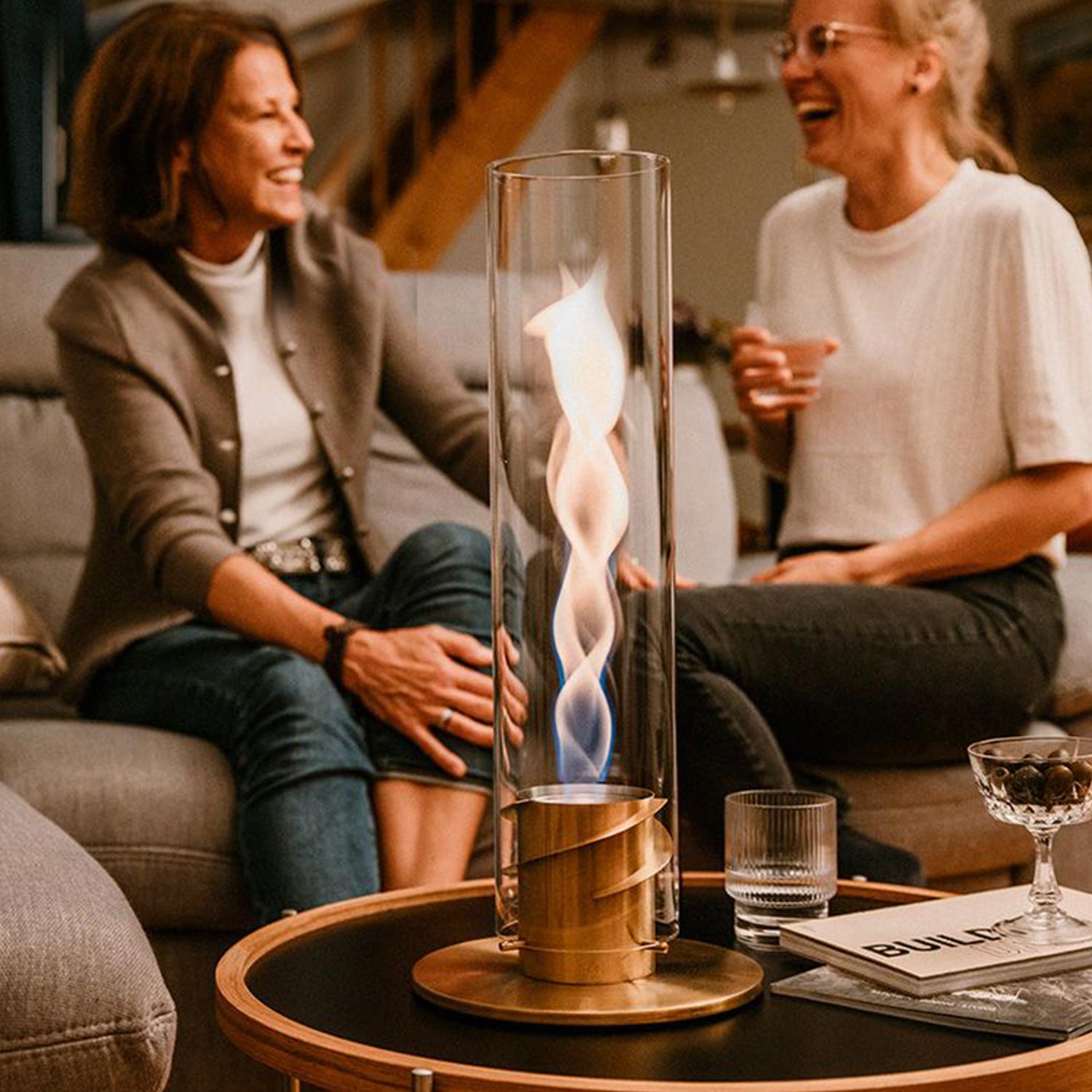 Höfats - SPIN 1200 Tischfeuer silber