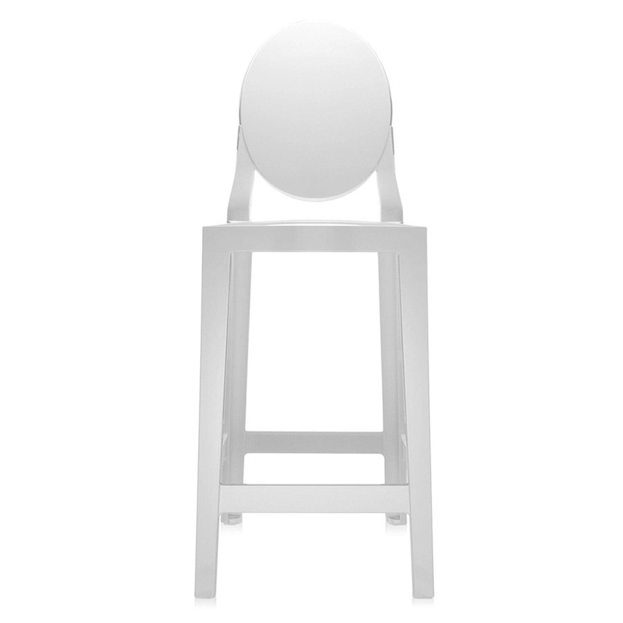 kartell one more barhocker weiss frontal 102428