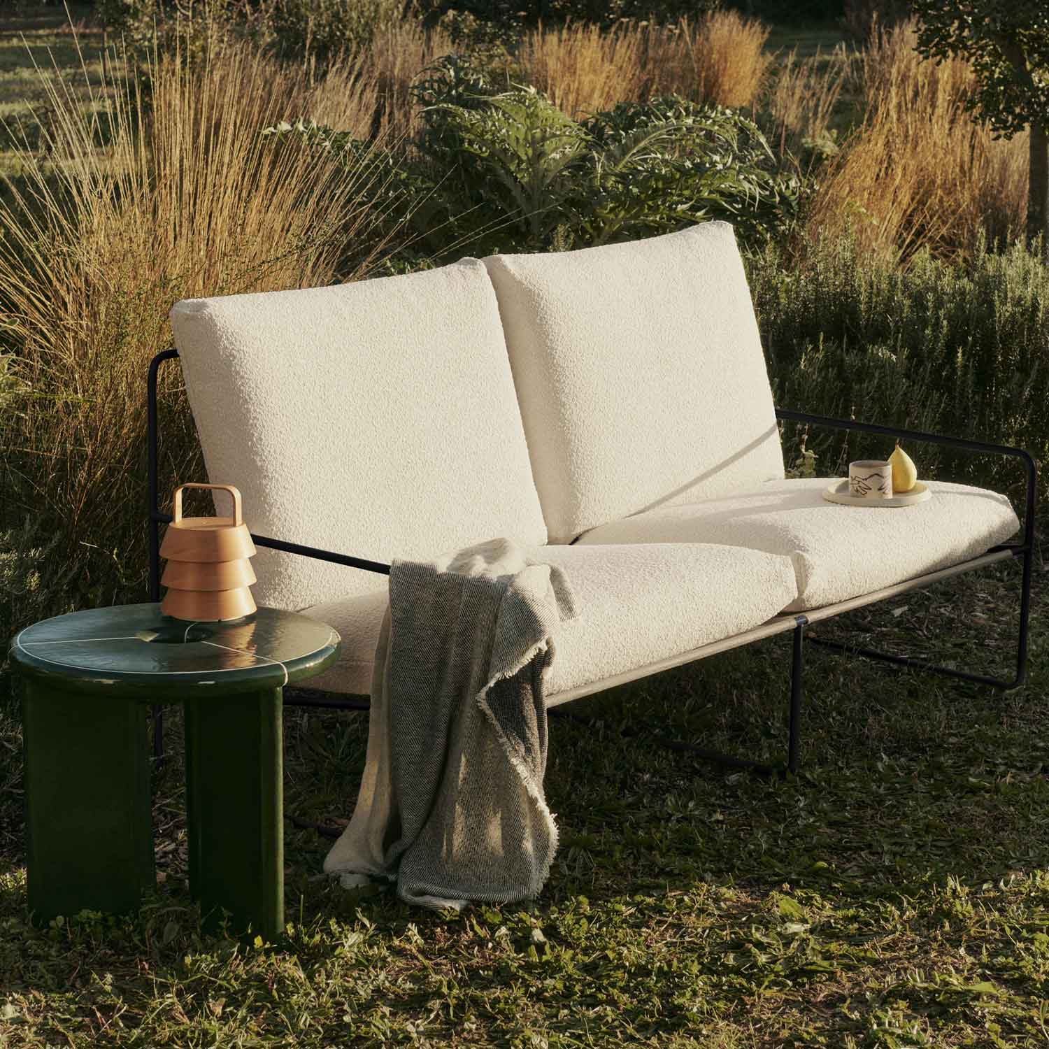Ferm Living - Desert 2-Sitzer Sofa cashmere/Dolce dark sand