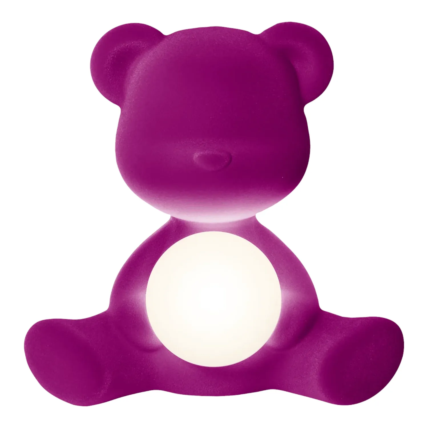 Qeeboo - Teddy Girl Leuchte Velvet Finish violett