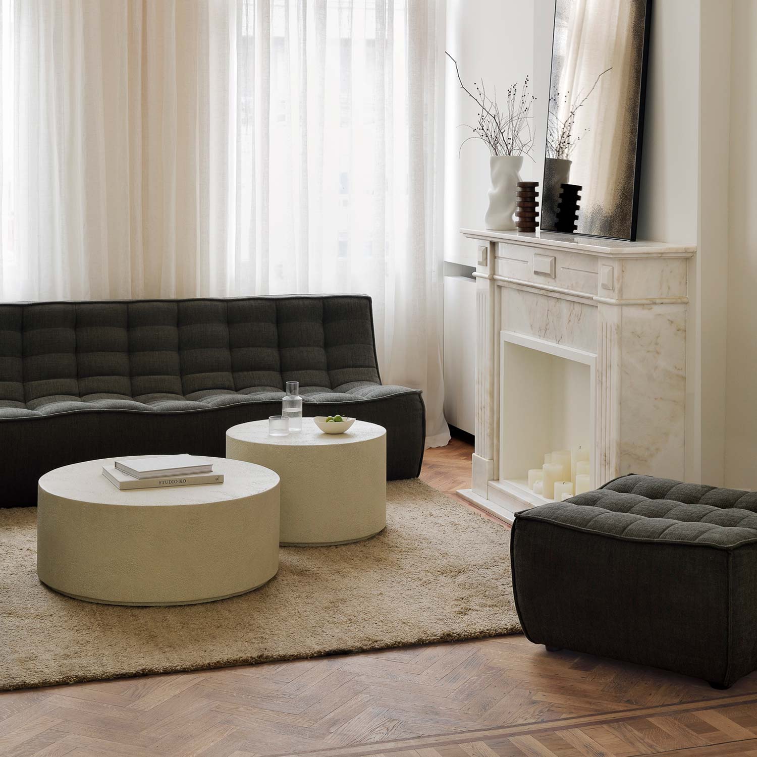 couchtisch elements rund ethnicraft 97327