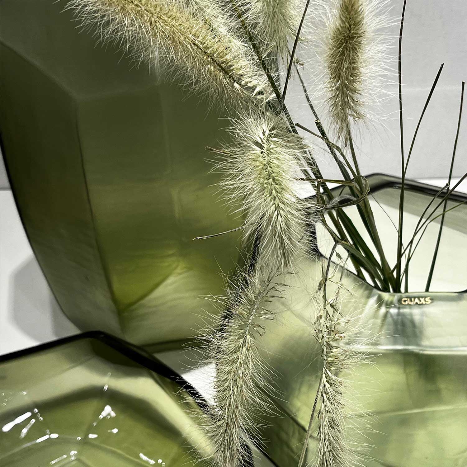 guaxs cubistic vase light steelgrey Ambiente 106684