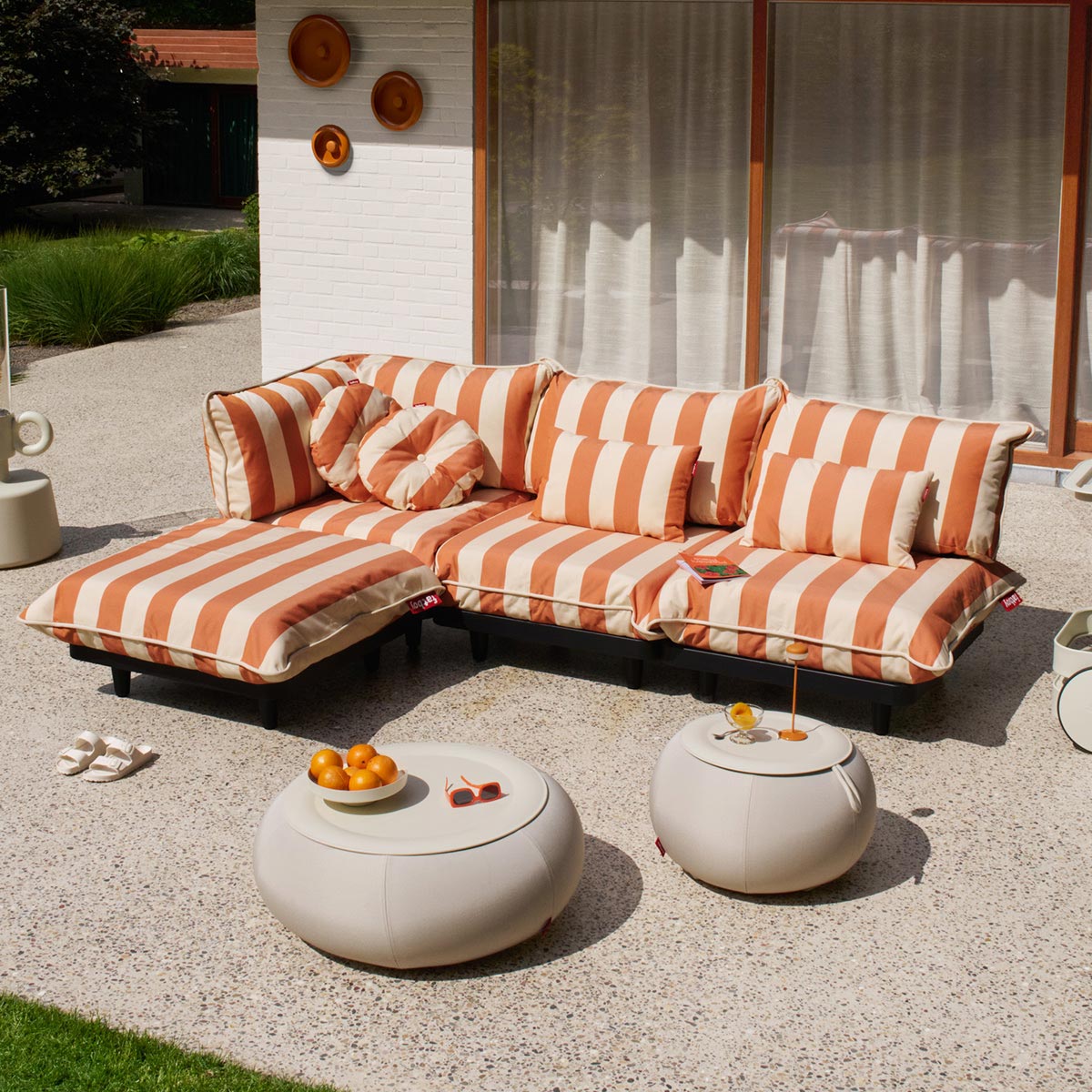 Fatboy - Paletti Stripe Orange Creme Set medium links