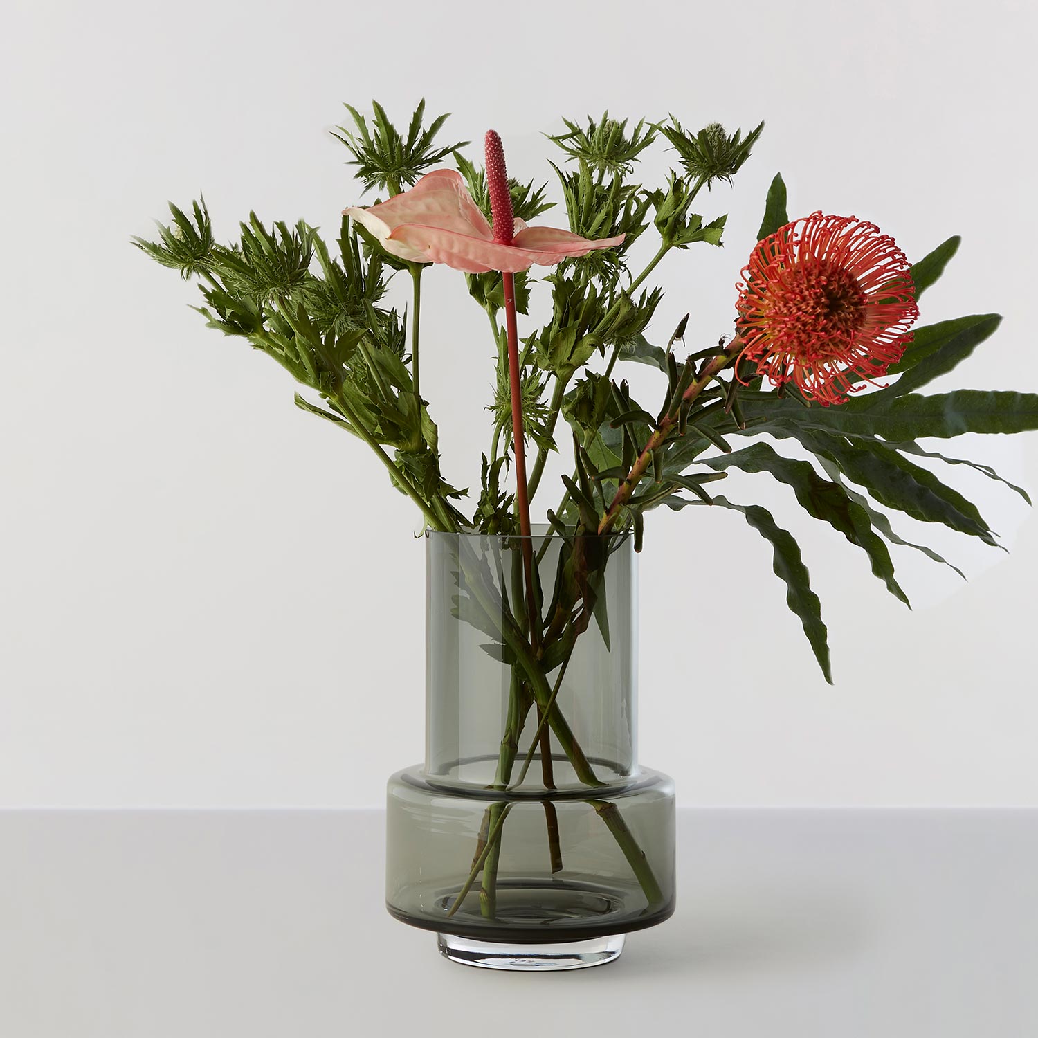 Ro Collection - Hurricane Vase No. 26 smoked grey