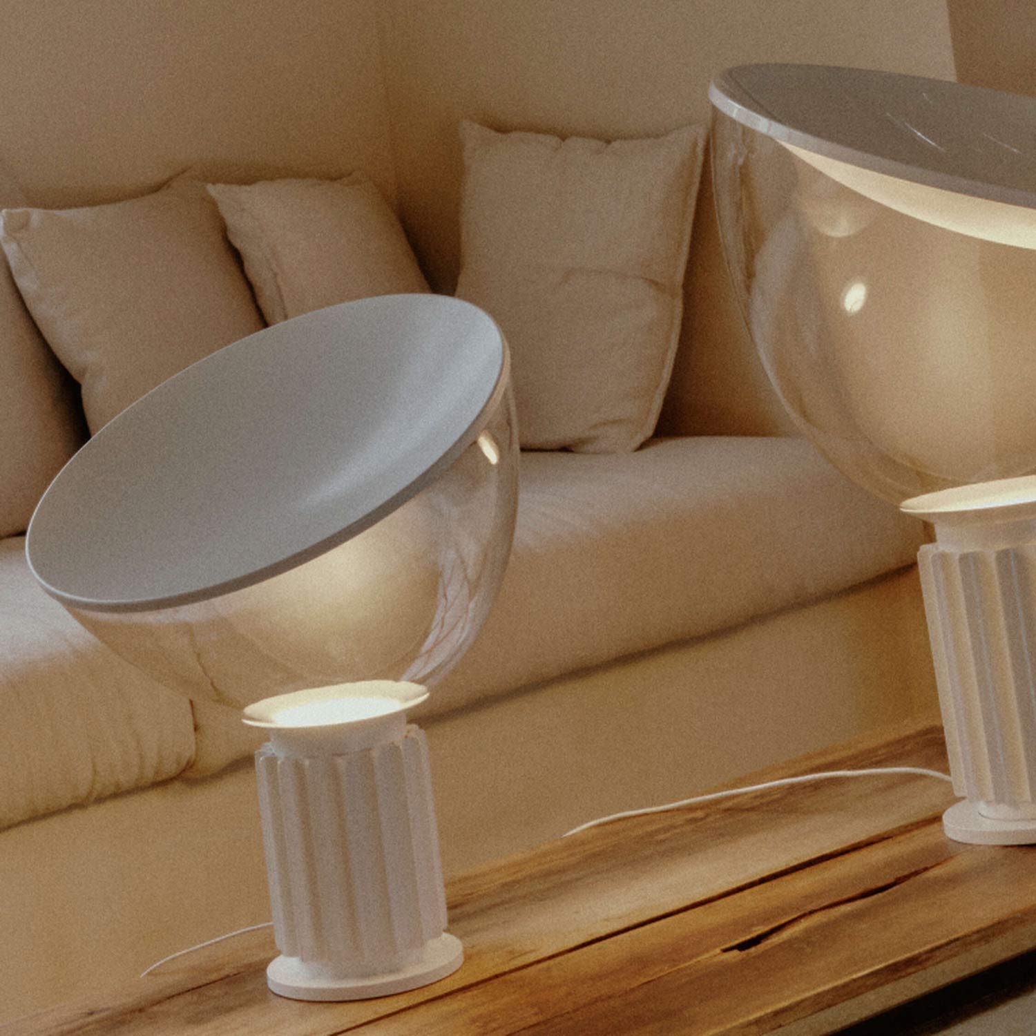 flos taccia tischleuchte wohnzimmertisch 97990