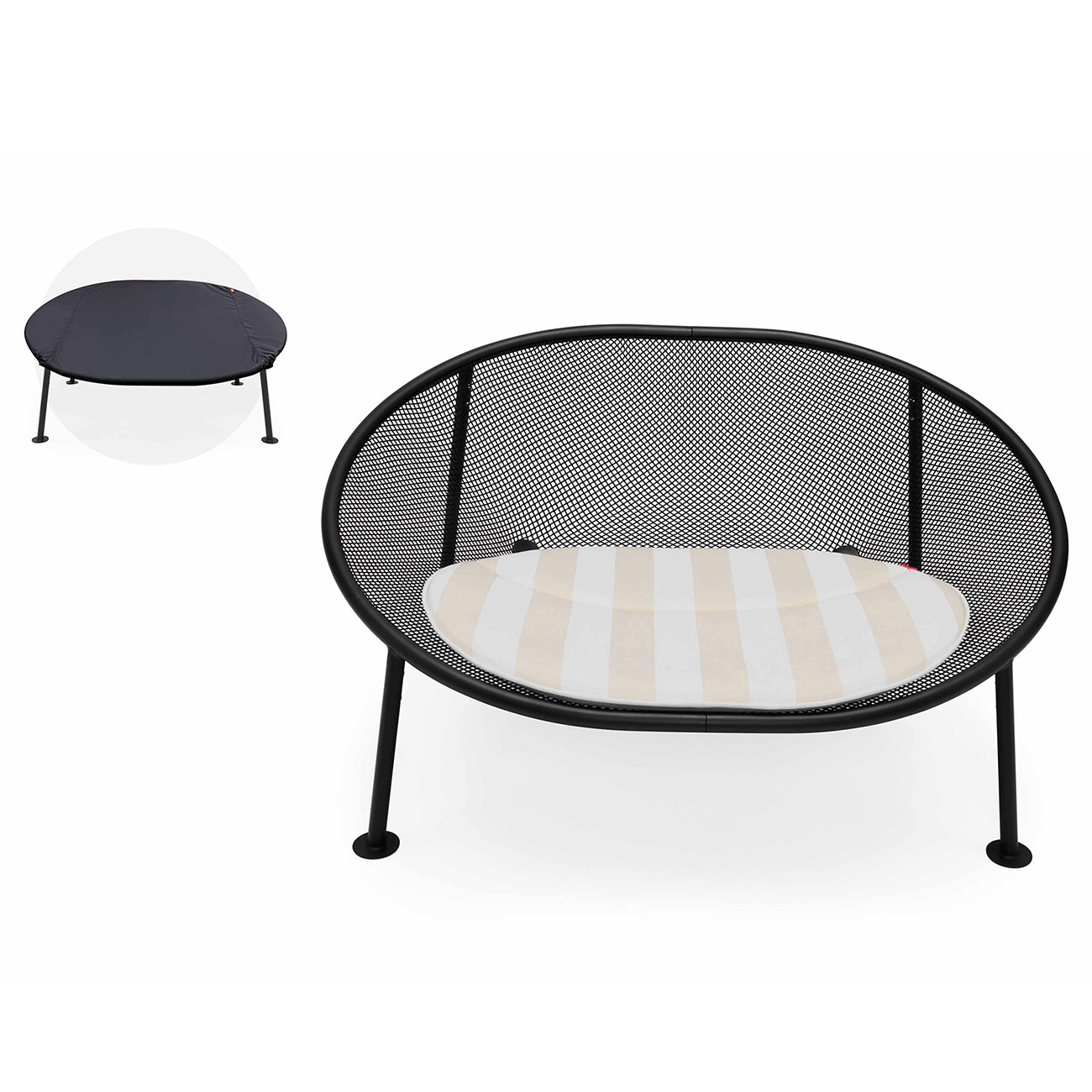 fatboy netorious anthracite deluxe stripe sandy beige 105962 90682