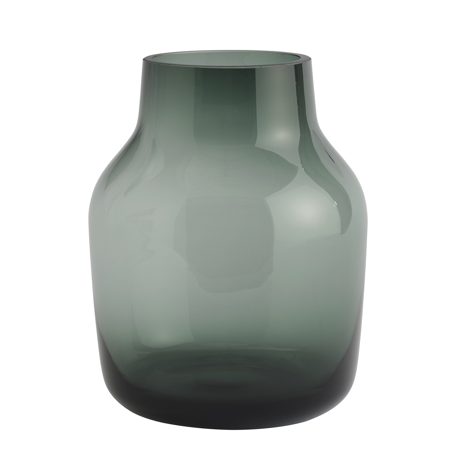 muuto silent vase 15 dark green 93769