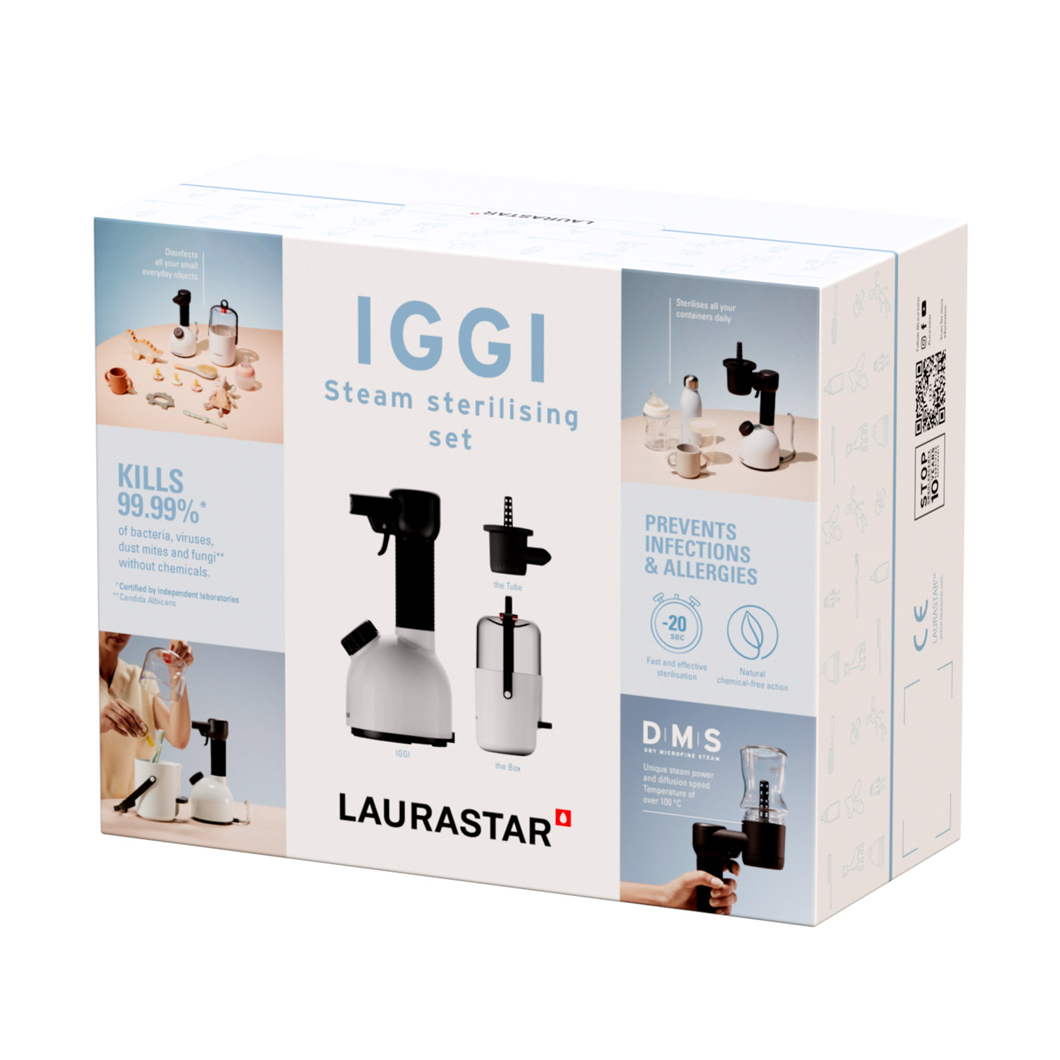 laurastar iggi steamer dampf sterilisierungs set 99298