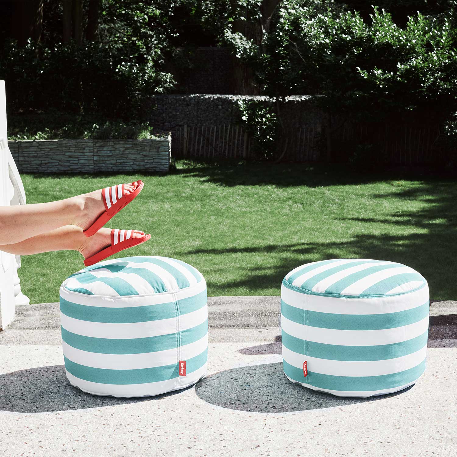 point outdoor stripe azur fatboy 99797