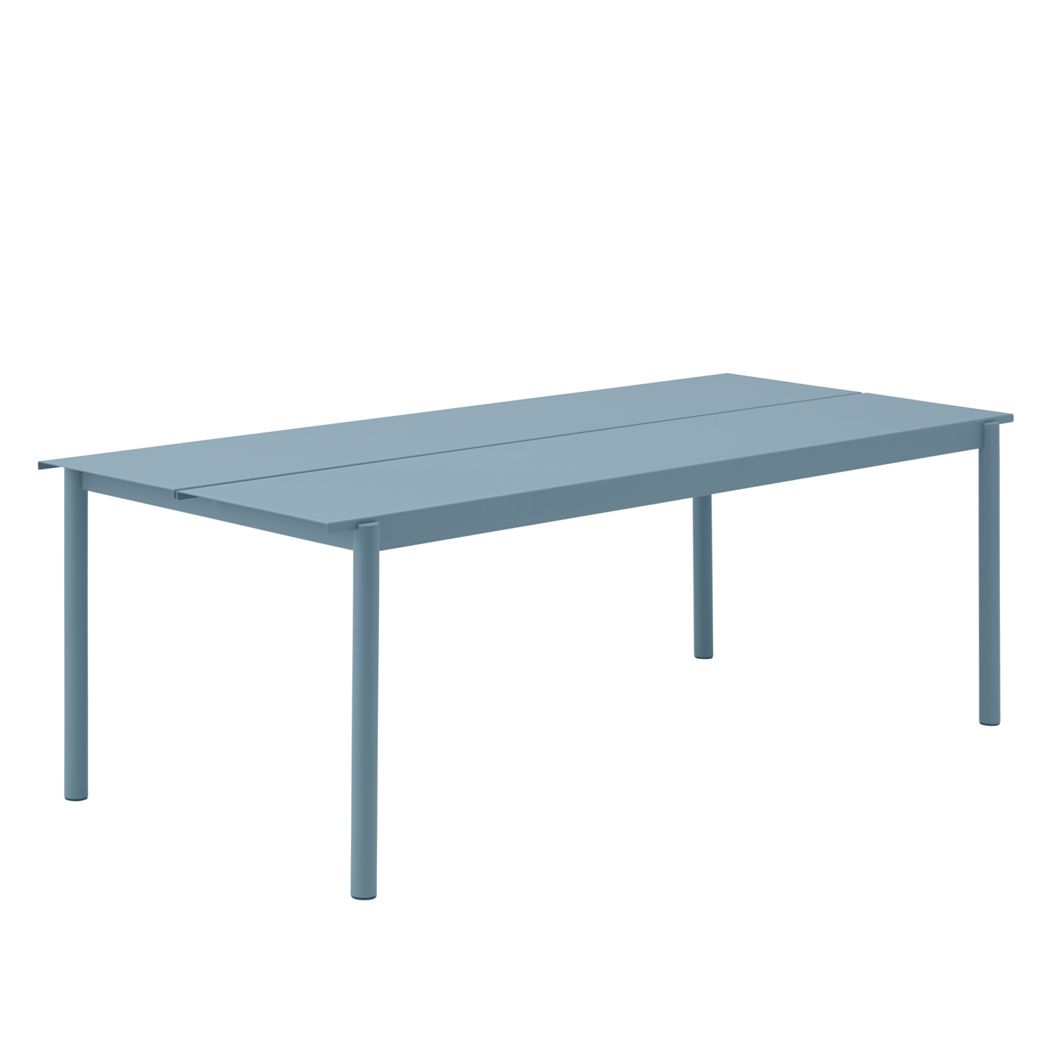 muuto linear steel table pale blue 220 85150