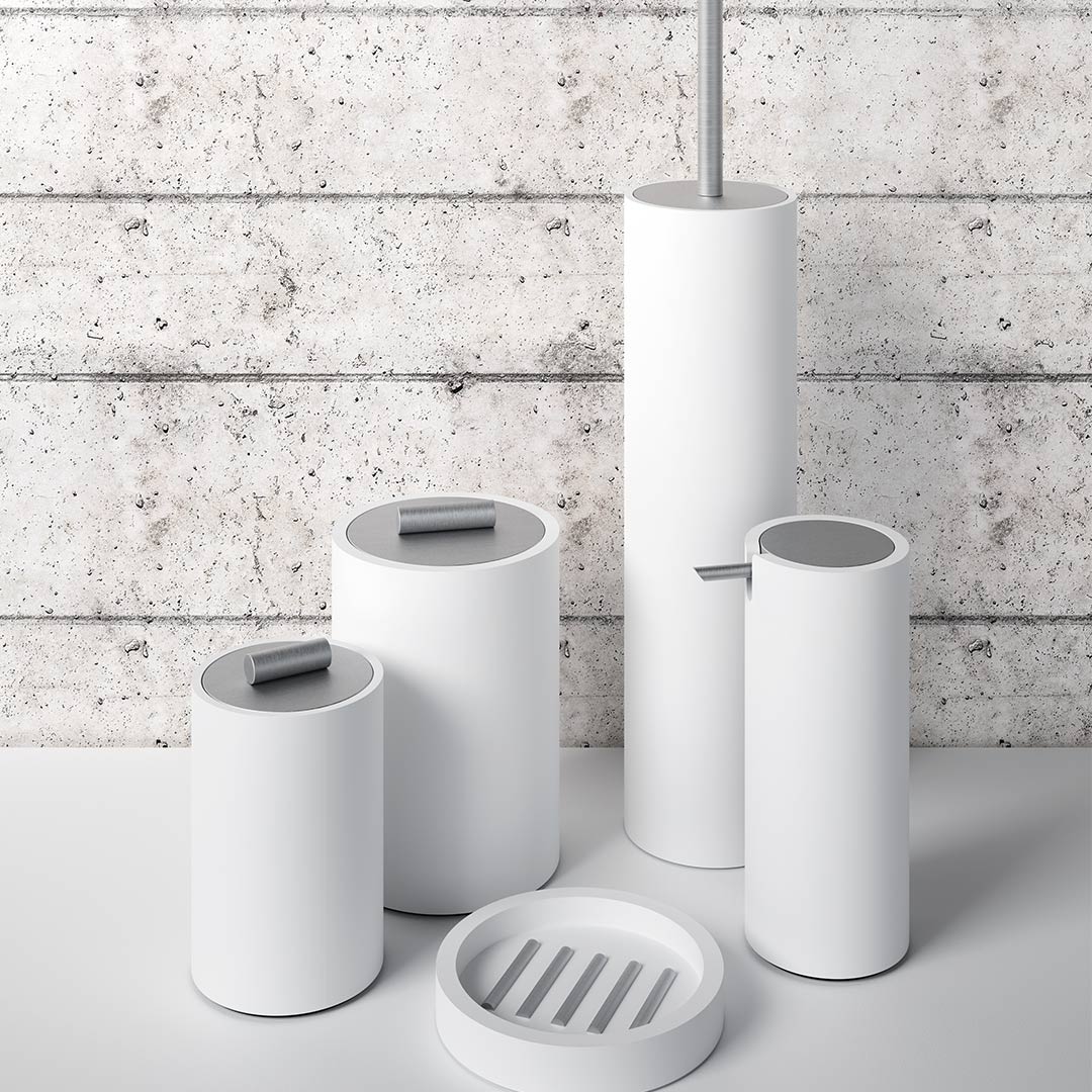 decor walther stone dose mit deckel weiss 65536