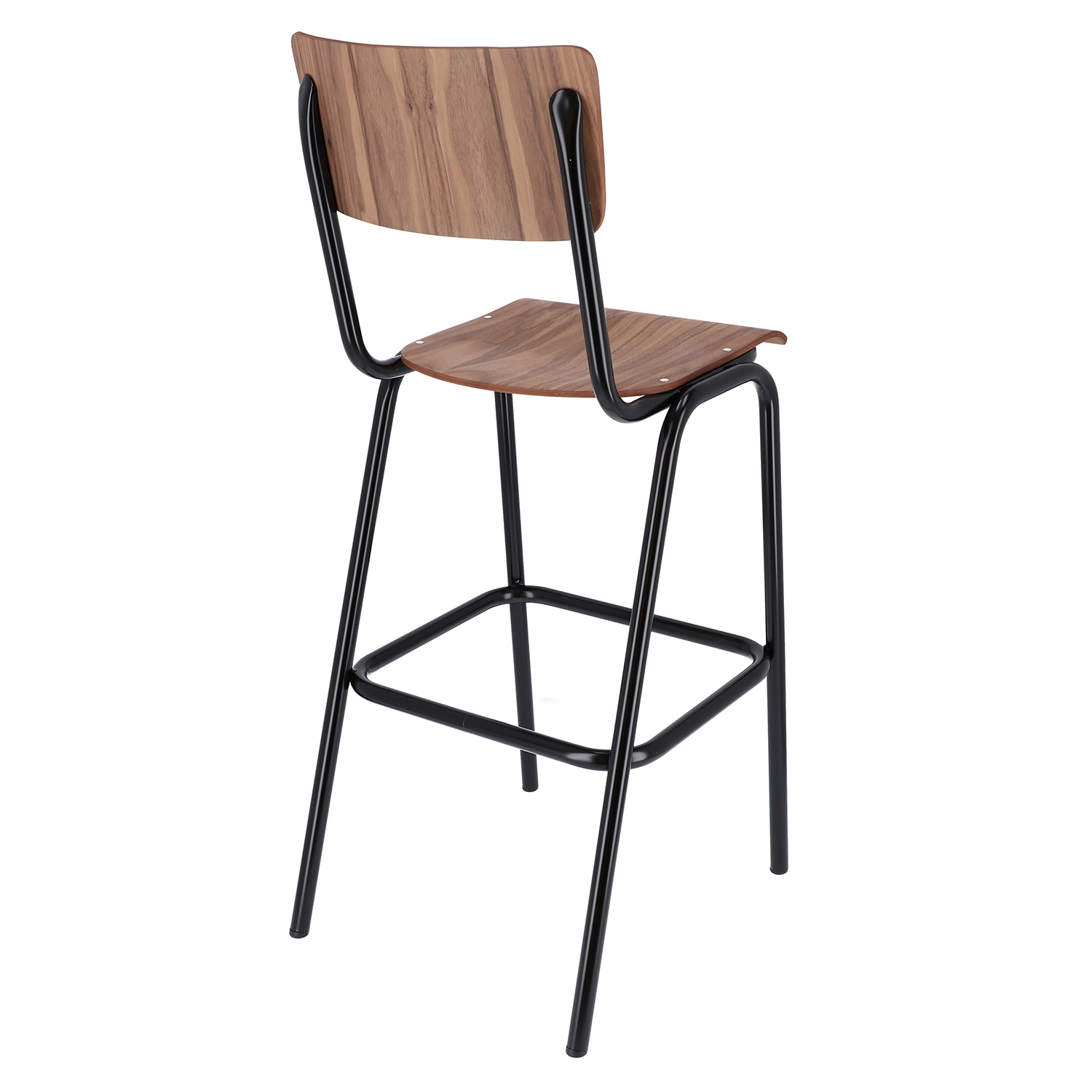 zero barhocker schwarz nussbaum jan kurtz 91798