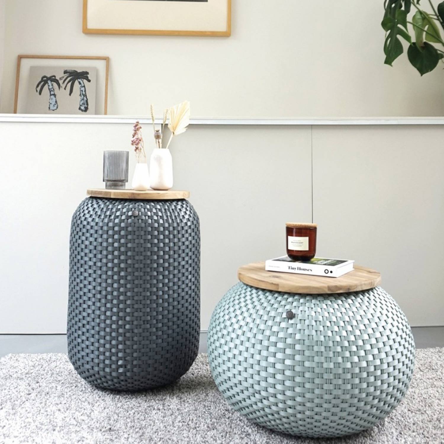 handed by halo beistelltisch dark grey wohnzimmer 94013