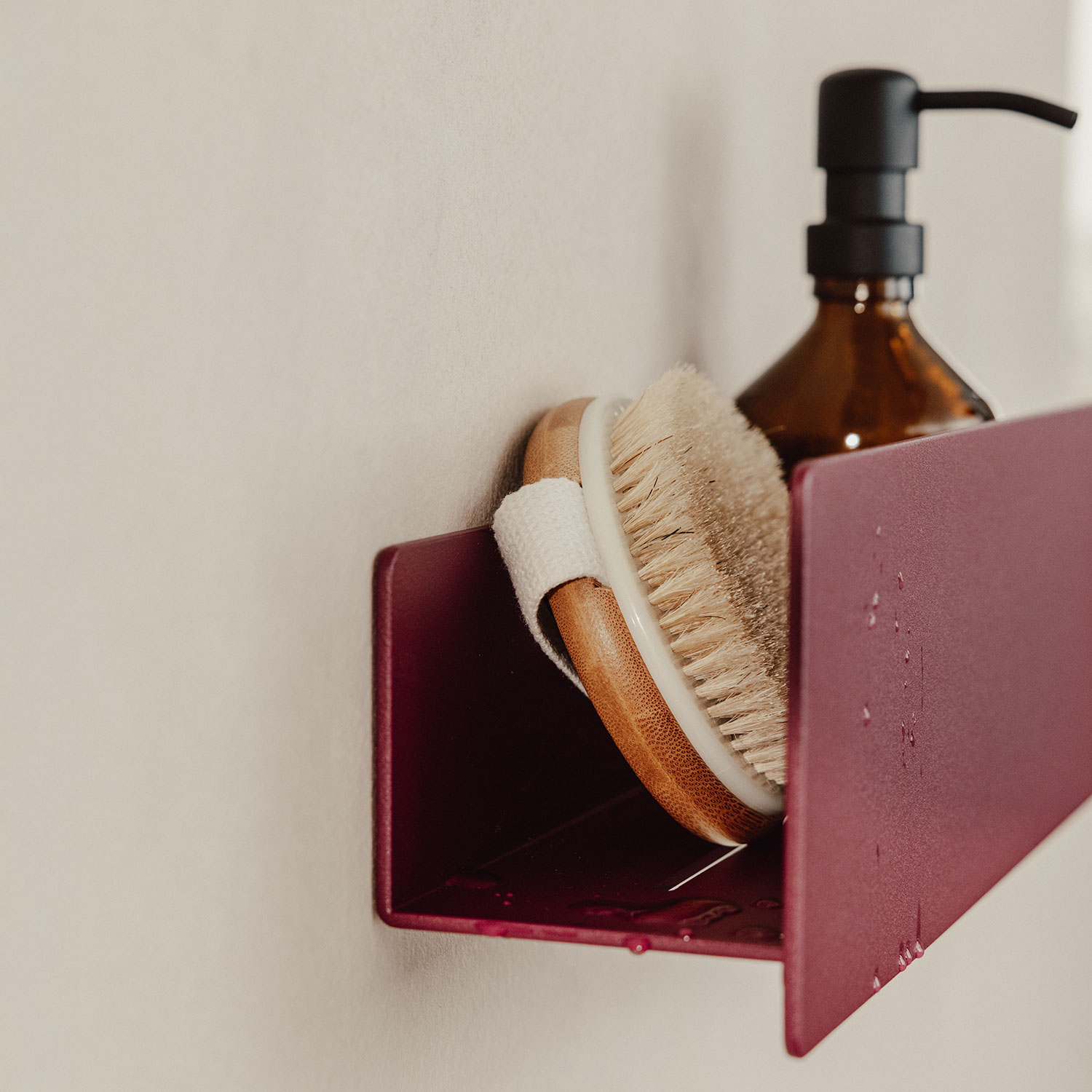 Metallbude - Shea Duschablage schwarz klein