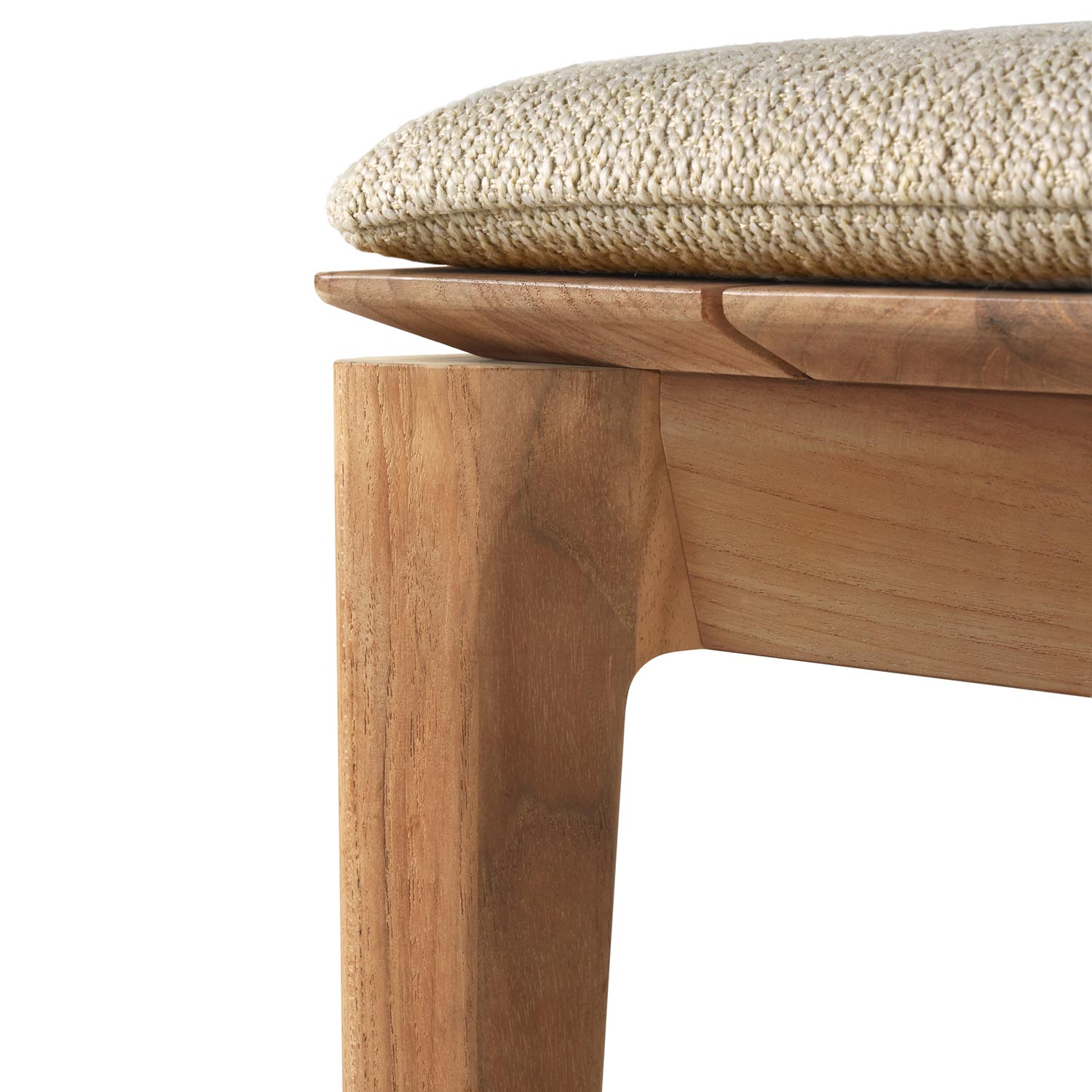 ethnicraft bok bank teak polster natural detail 98874