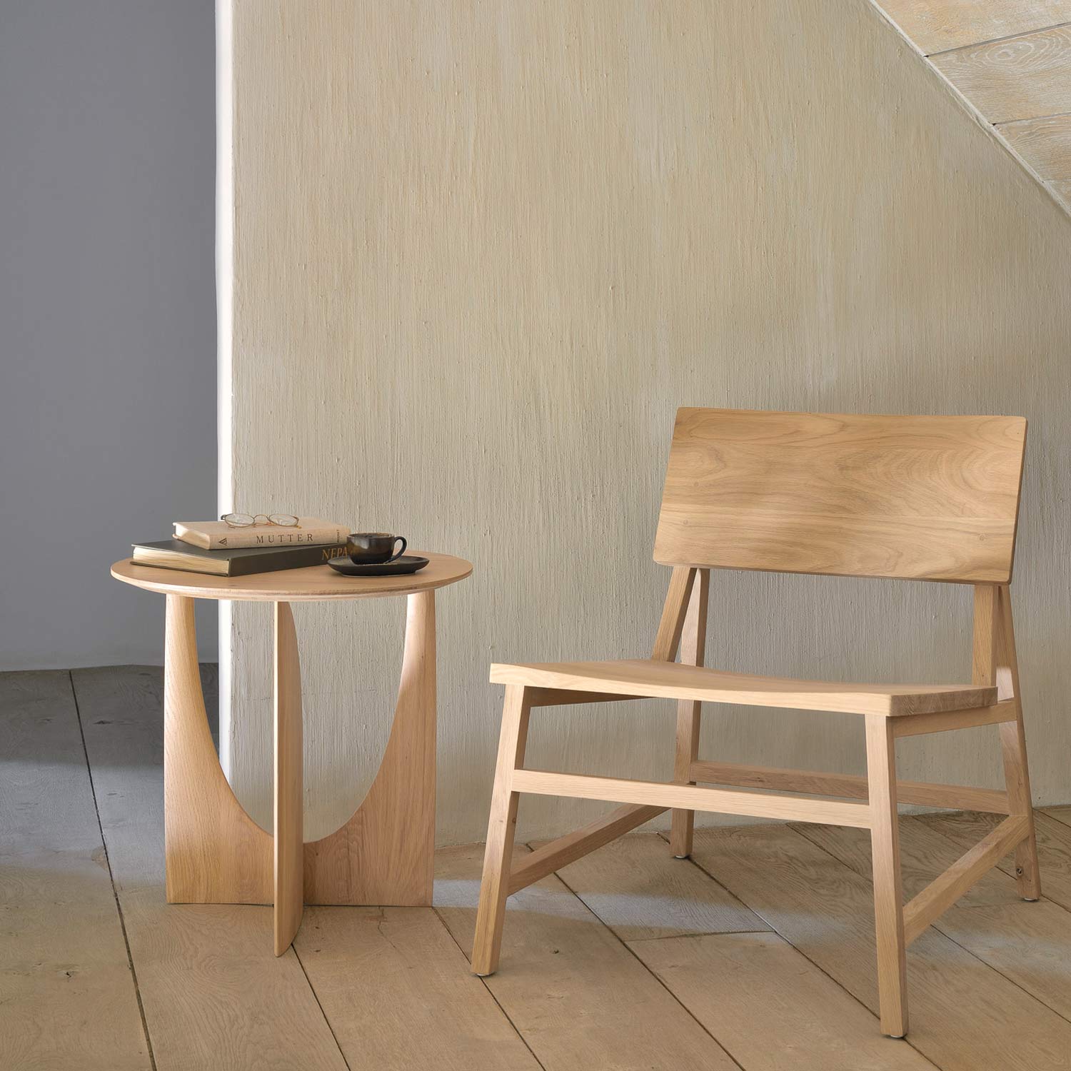 ethnicraft geometric beistelltisch eiche ambiente stuhl 83852