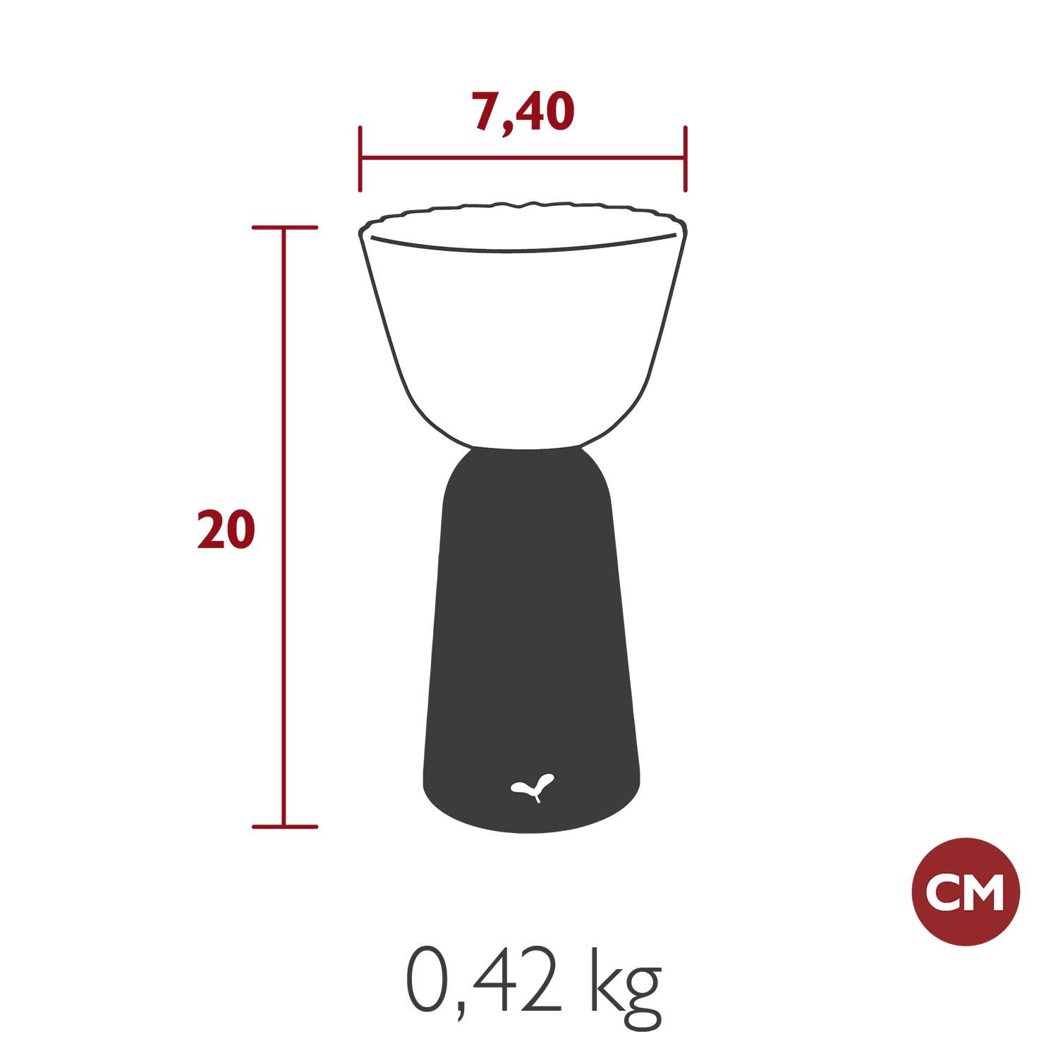 Fermob - Swiing Lampe Schwarzkirsche