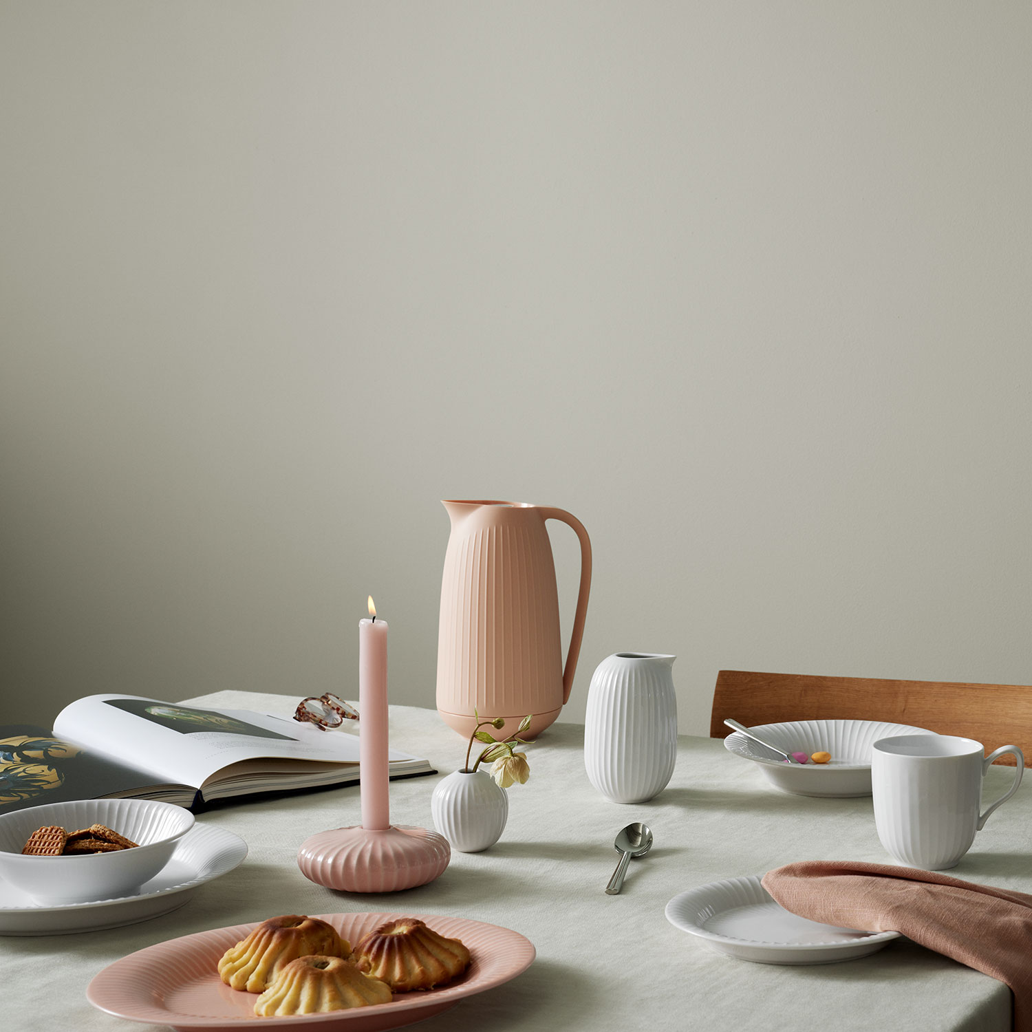 kaehler hammershoi vasen mini gruen nude weiss 74047