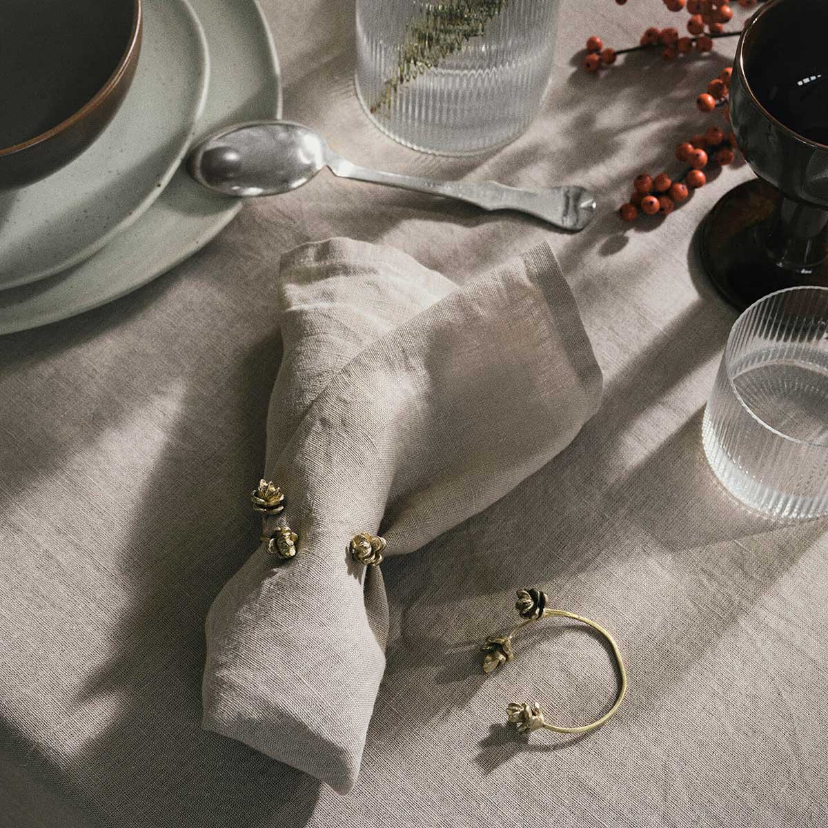 messing serviettenring forest ferm living 91765