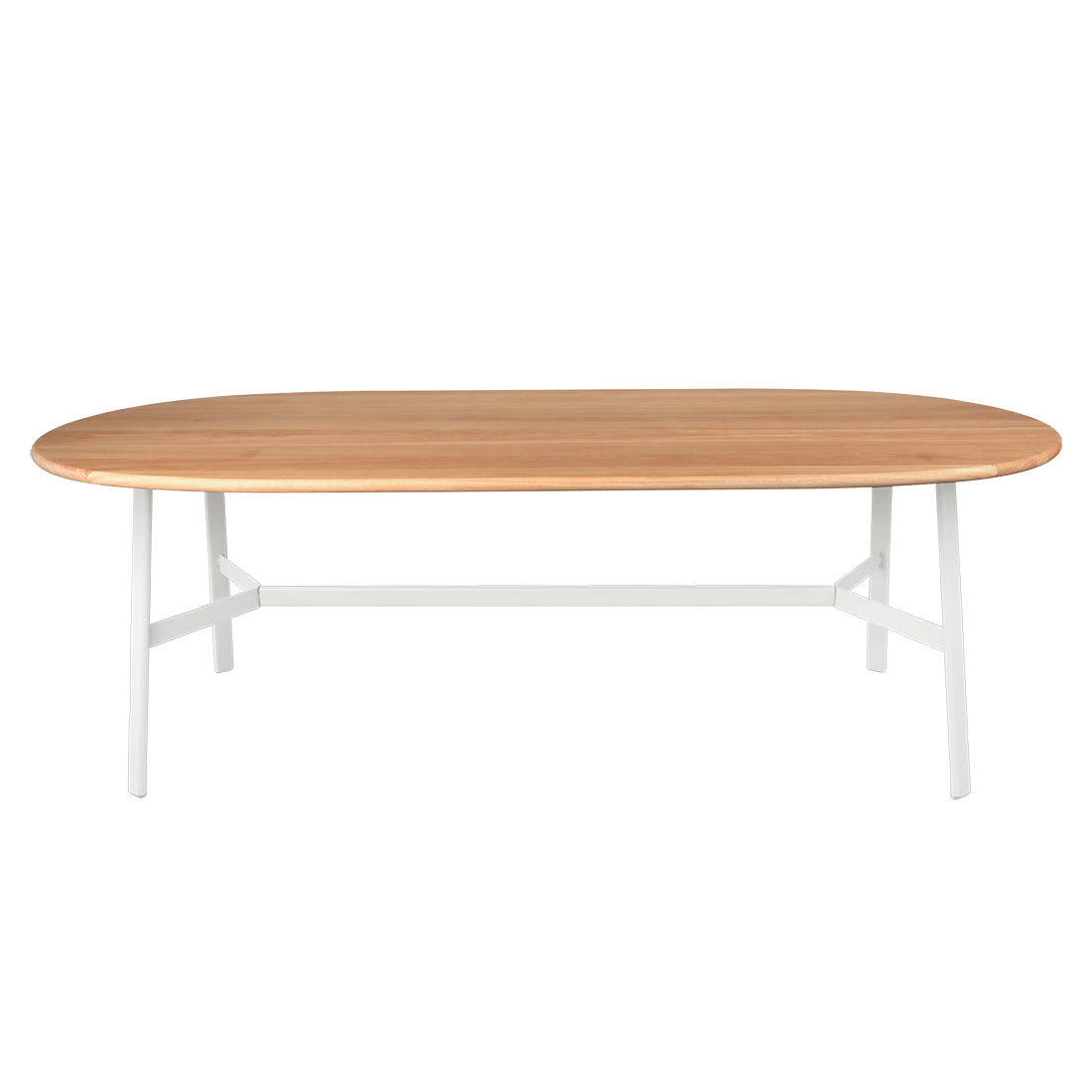 Fermob - So'O Ovaler Tisch Eiche 220x95 cm baumwollweiß