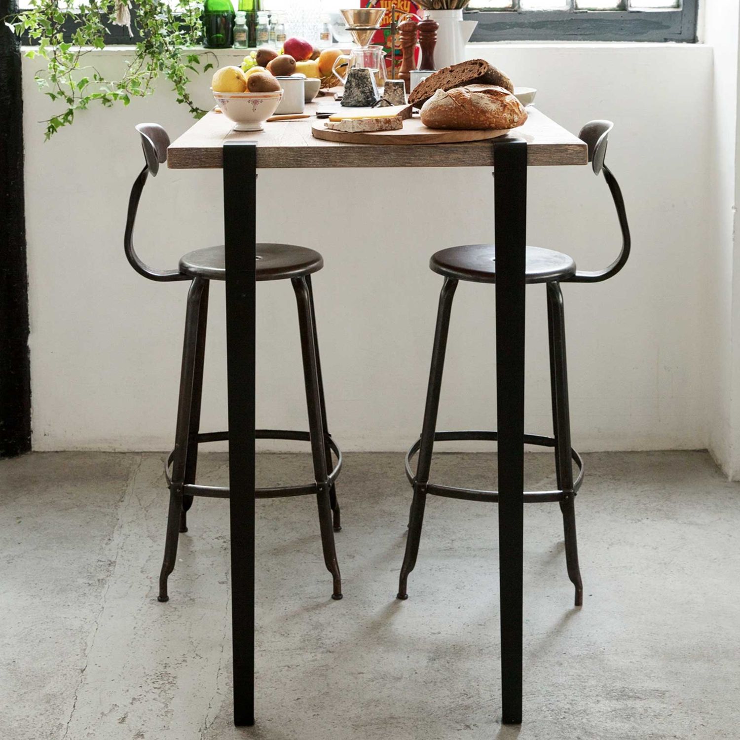 Tiptoe - Bartischbein 110 cm schwarz-graphit