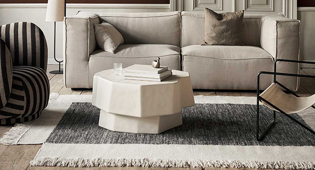 Ferm Living Teppich Counter Teppich im Wohnzimmer