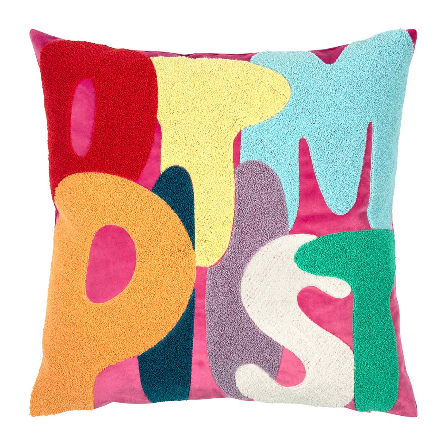 Pad Kissen Letters 45x45 multi hotpink 107387