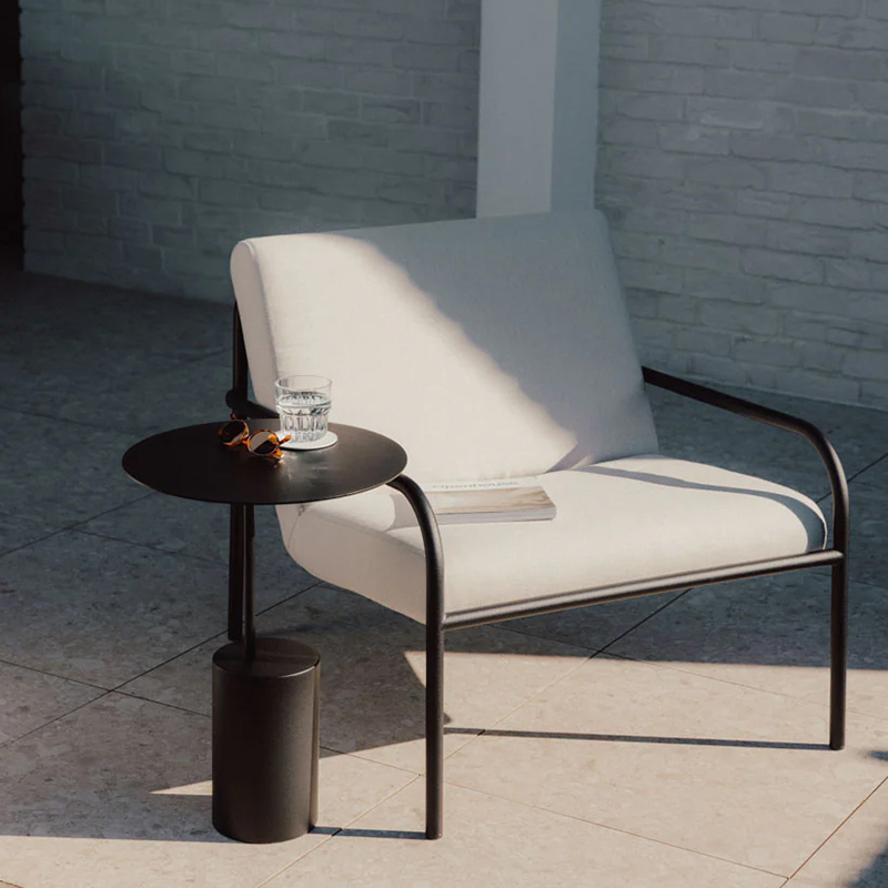 Metallbude - Ciro Beistelltisch weiß