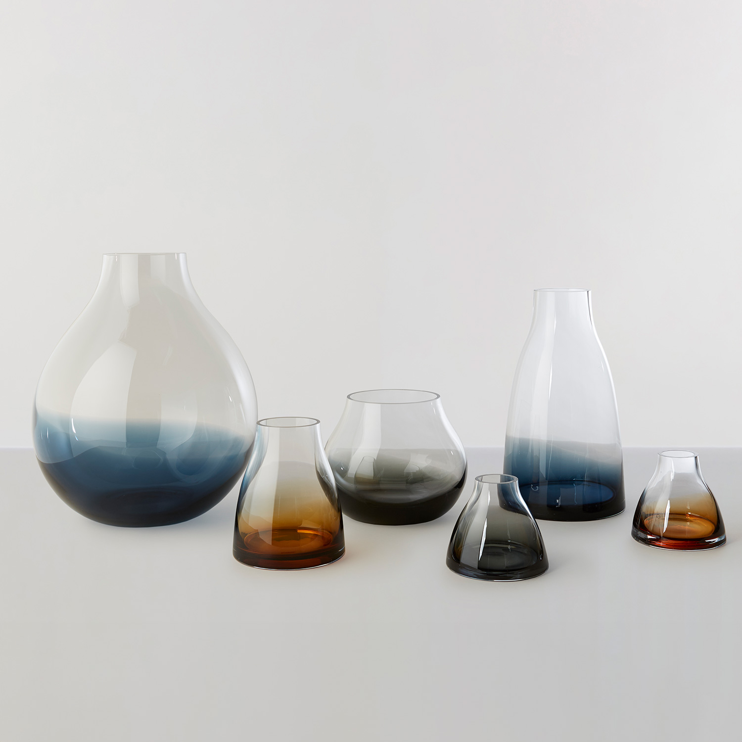 Ro Collection - Flower No. 1 Vase indigo blue