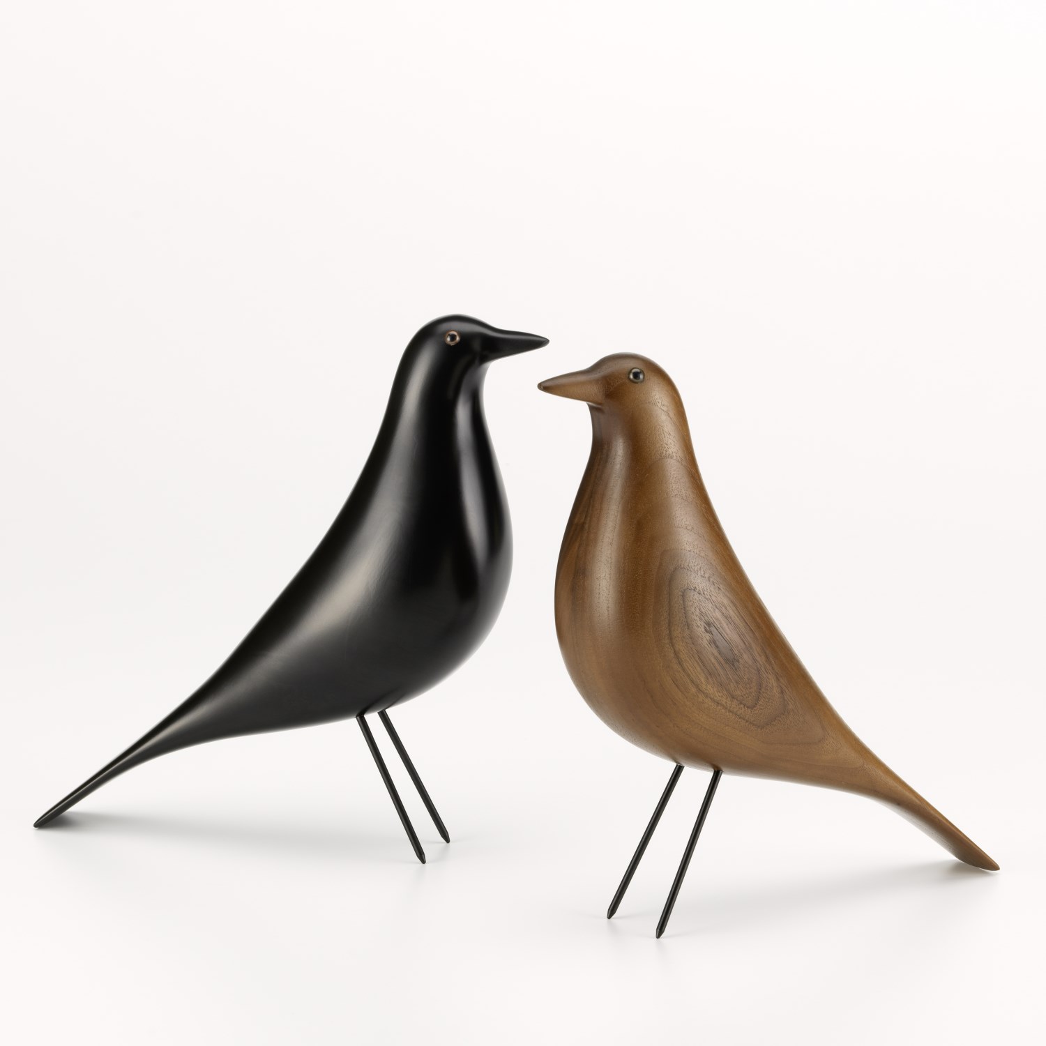 Eames House Bird schwarz walnuss