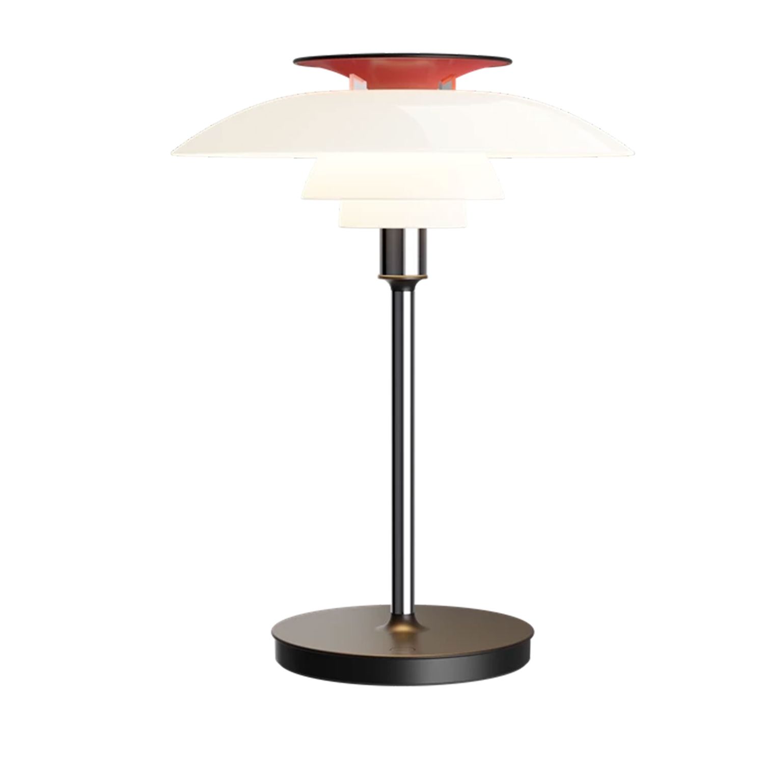 Louis Poulsen - PH 80 portable Leuchte opal weiß/verchromt