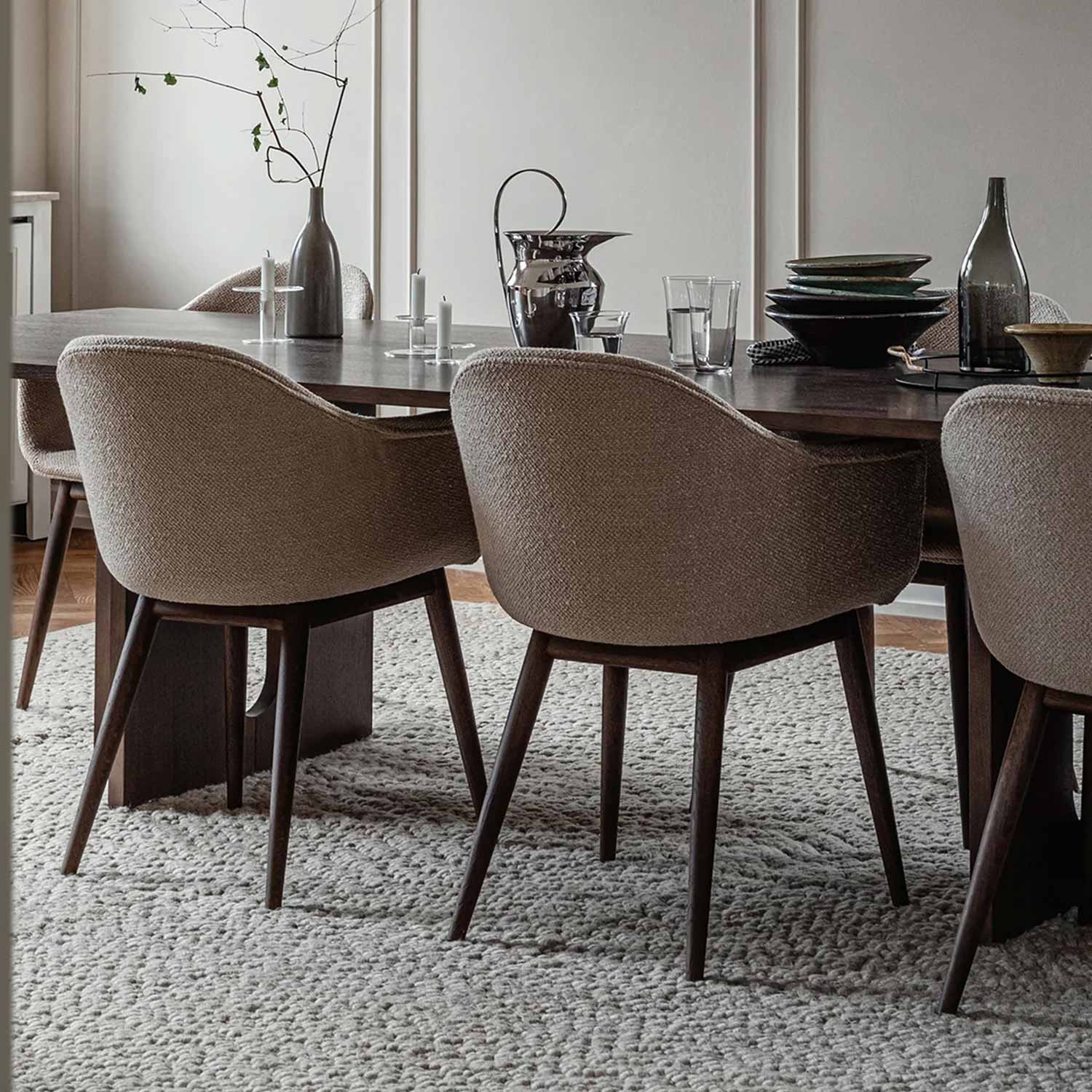 Audo - Harbour Essstuhl Holz/gepolstert Natural Oak/Dakar