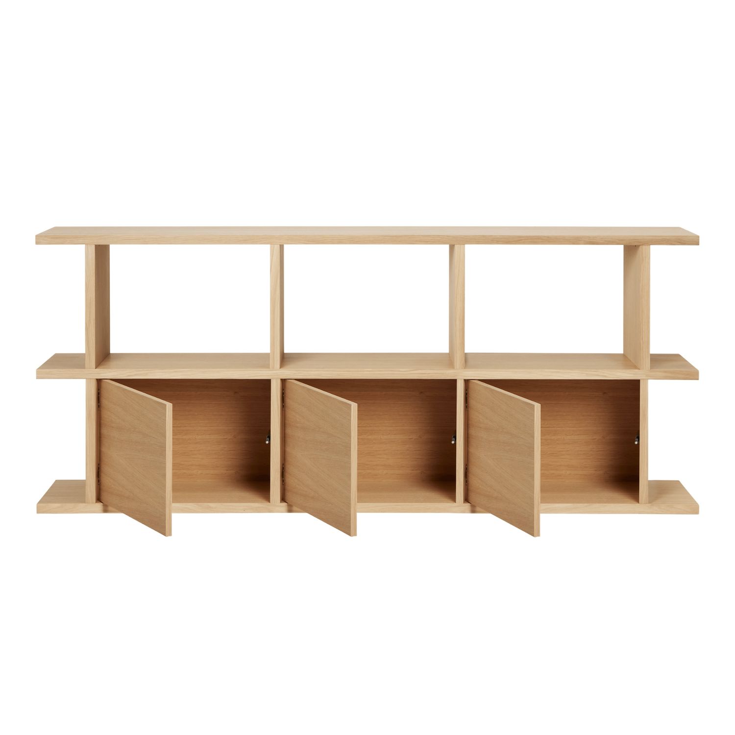 Ferm Living - Kona Bücherregal mit 3 Einsätze eiche